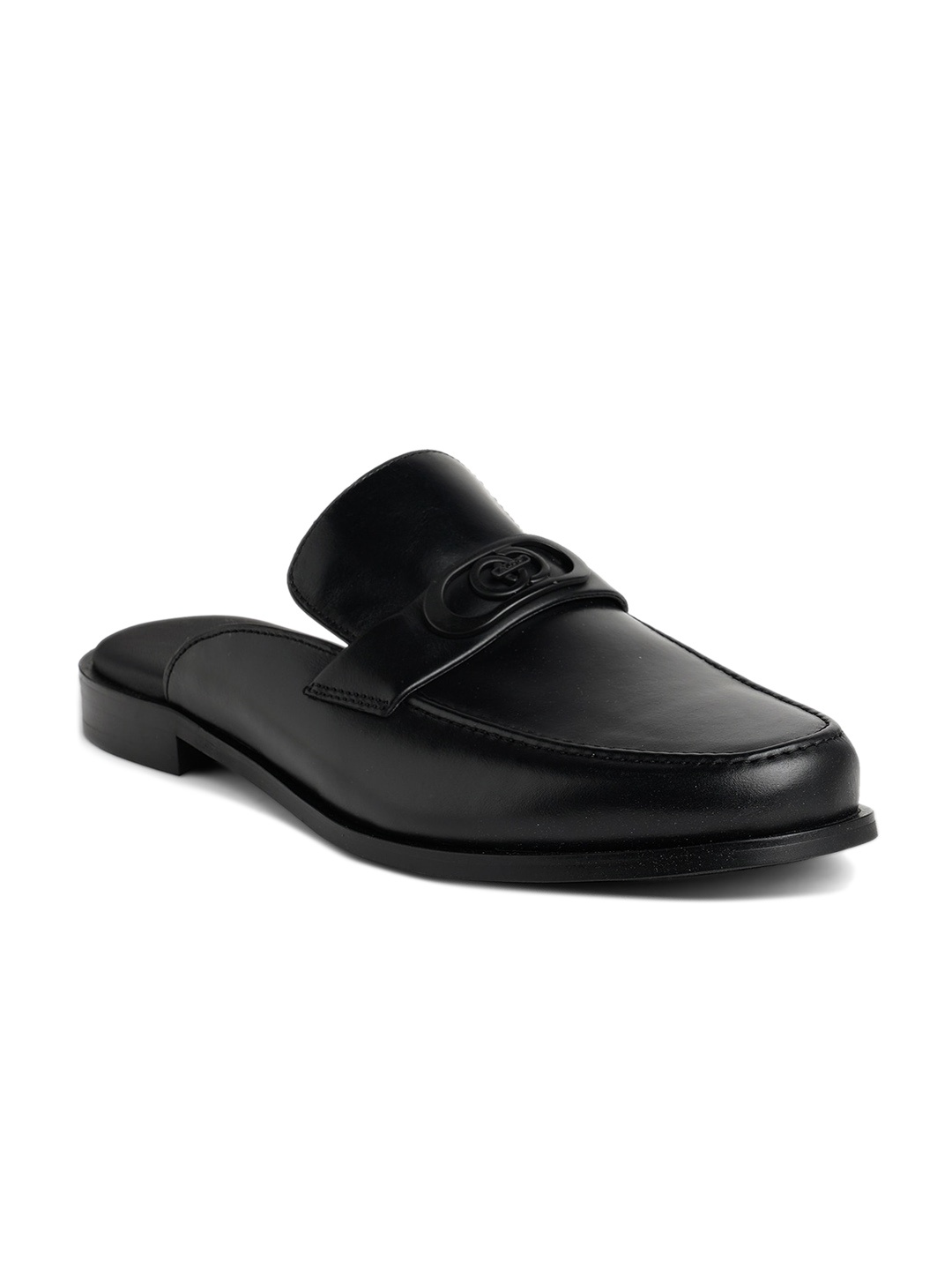 

ALDO Men Buckled Leather Mules, Black