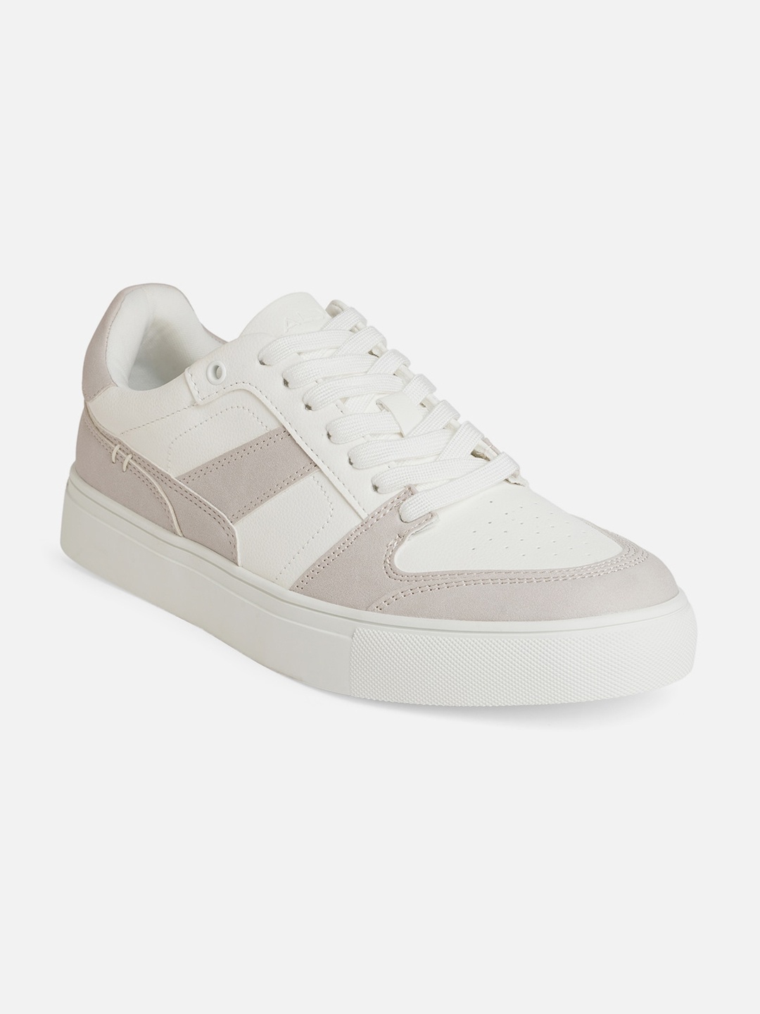 

ALDO Men Colourblocked Lace-Up Sneakers, White
