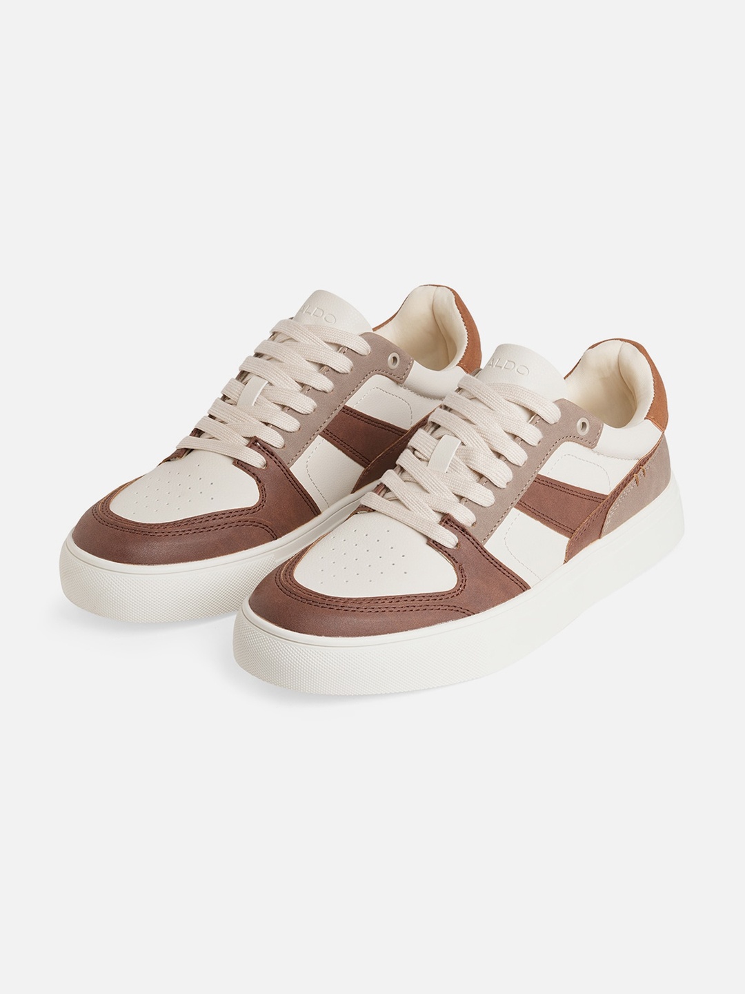 

ALDO Men Colourblocked Sneakers, Beige