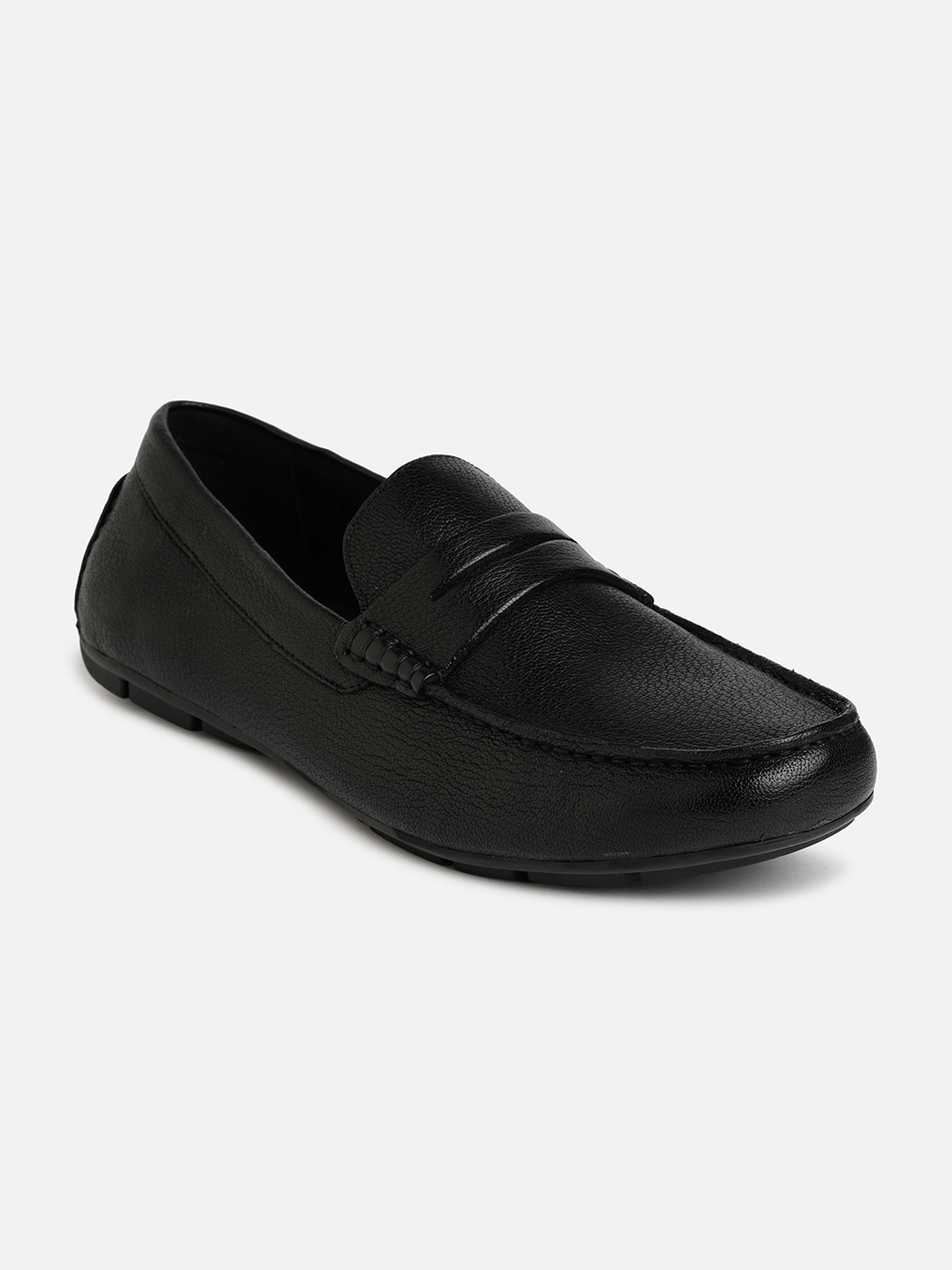 

ALDO Men Textured Leather Loafer, Black