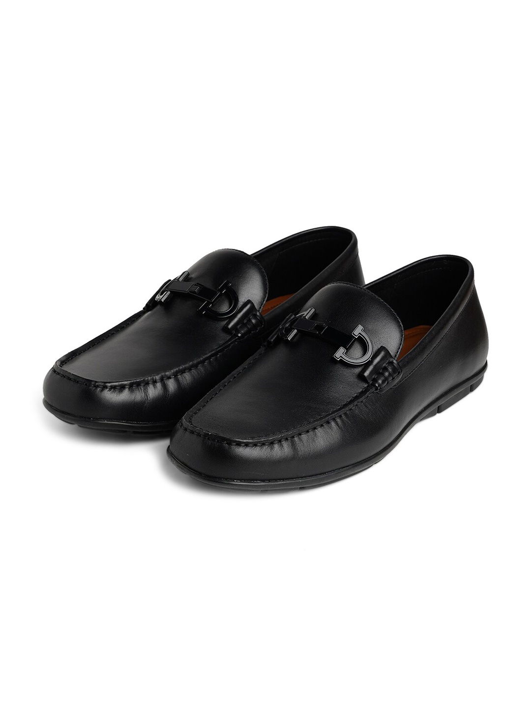 

ALDO Men Leather Horsebit Loafers, Black