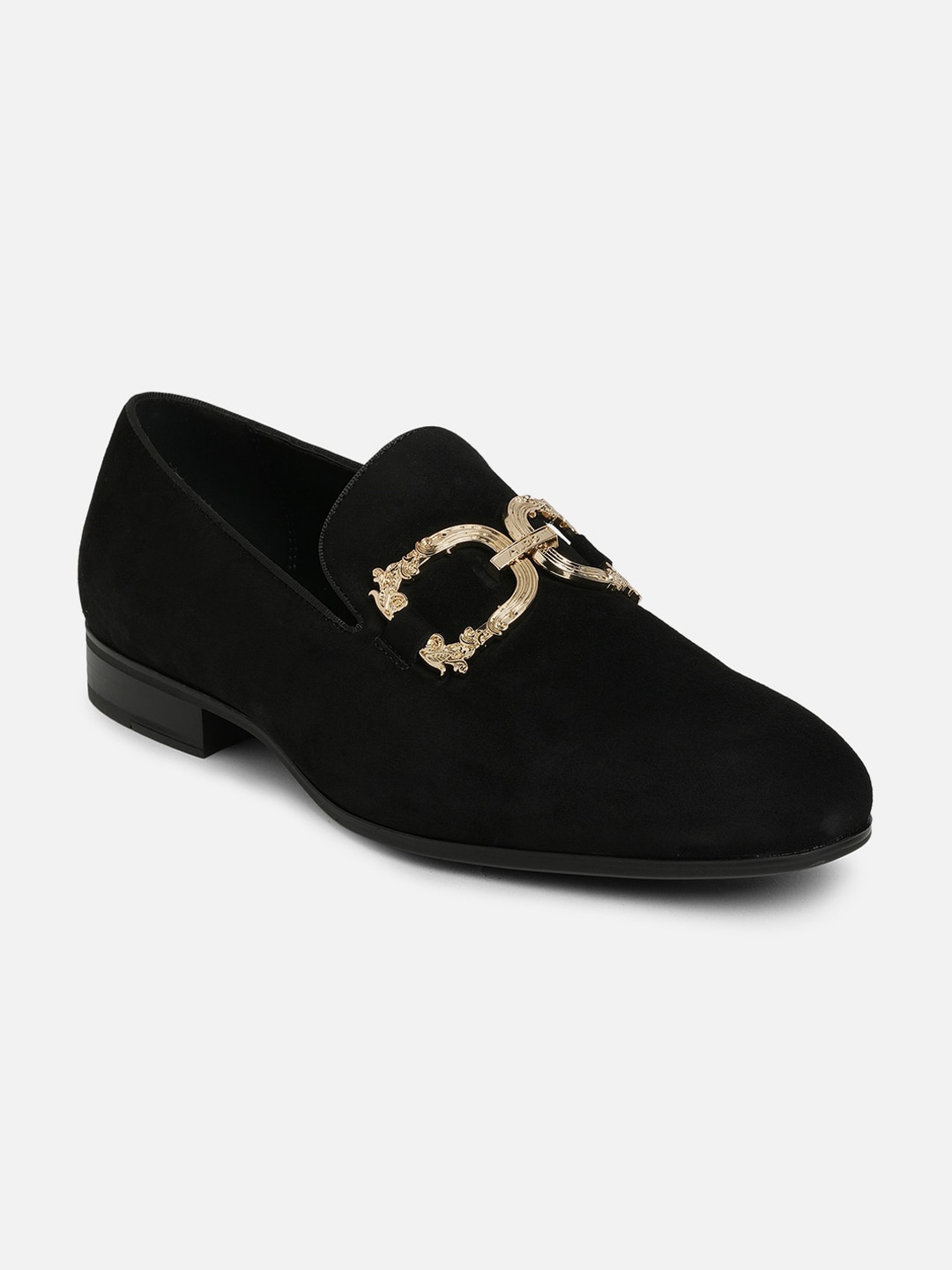 

ALDO Men Leather Horsebit Loafers, Black