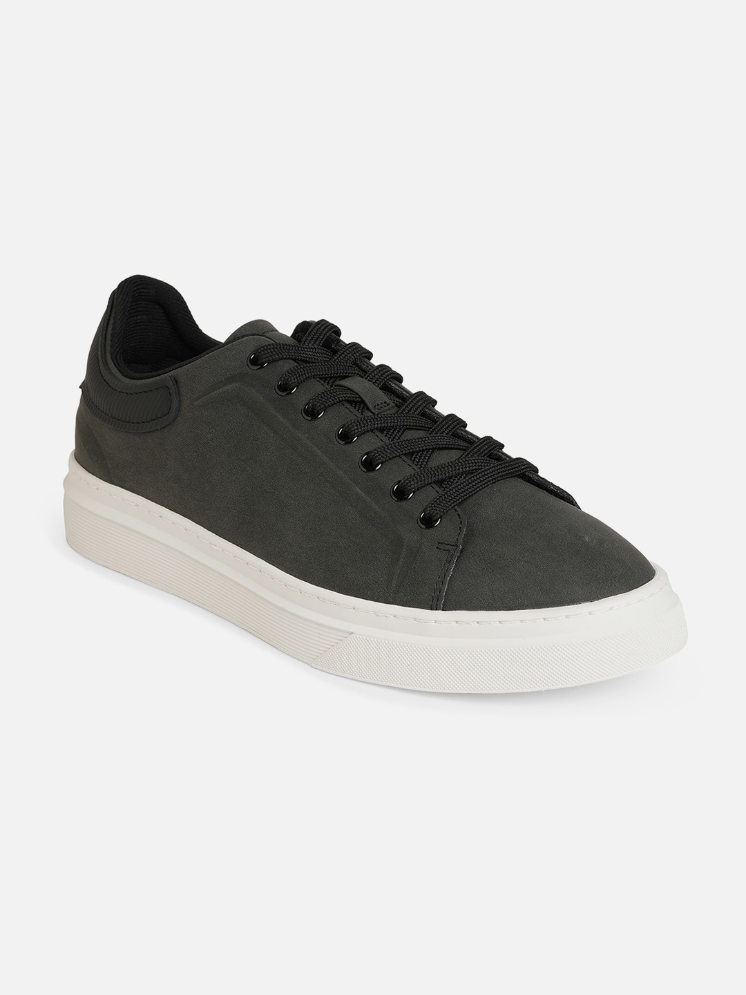 

ALDO Men Contrast Sole Low-Top Sneakers, Black