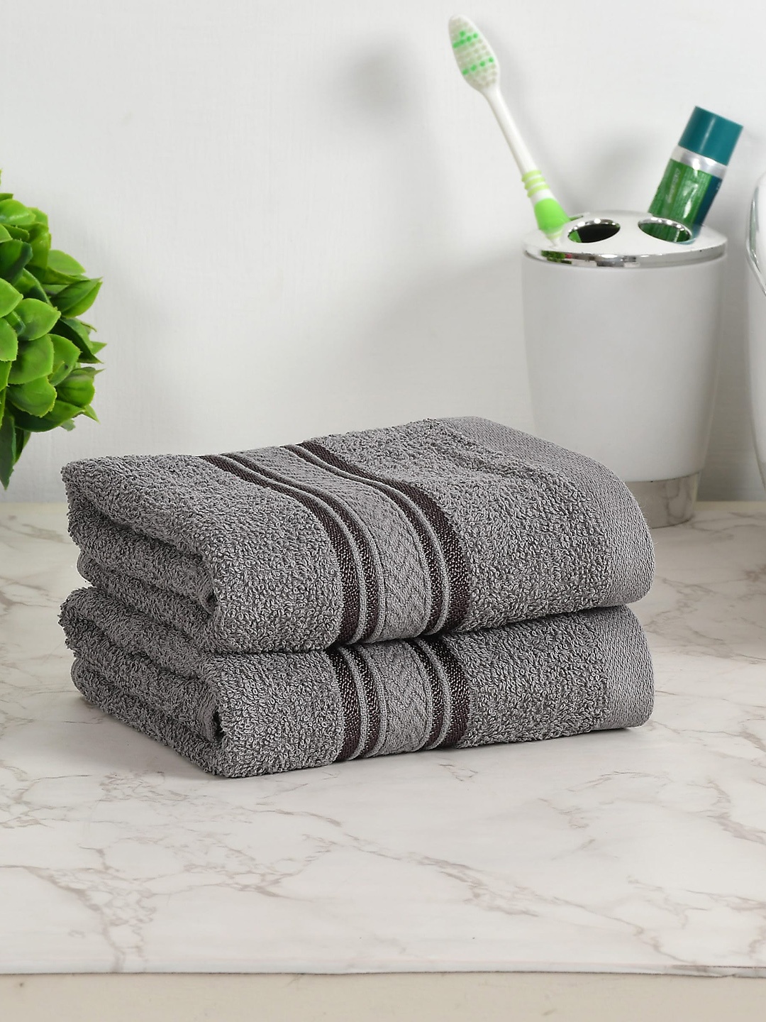 

Florida Grey 2 Pieces 350 GSM Pure Cotton Hand Towels