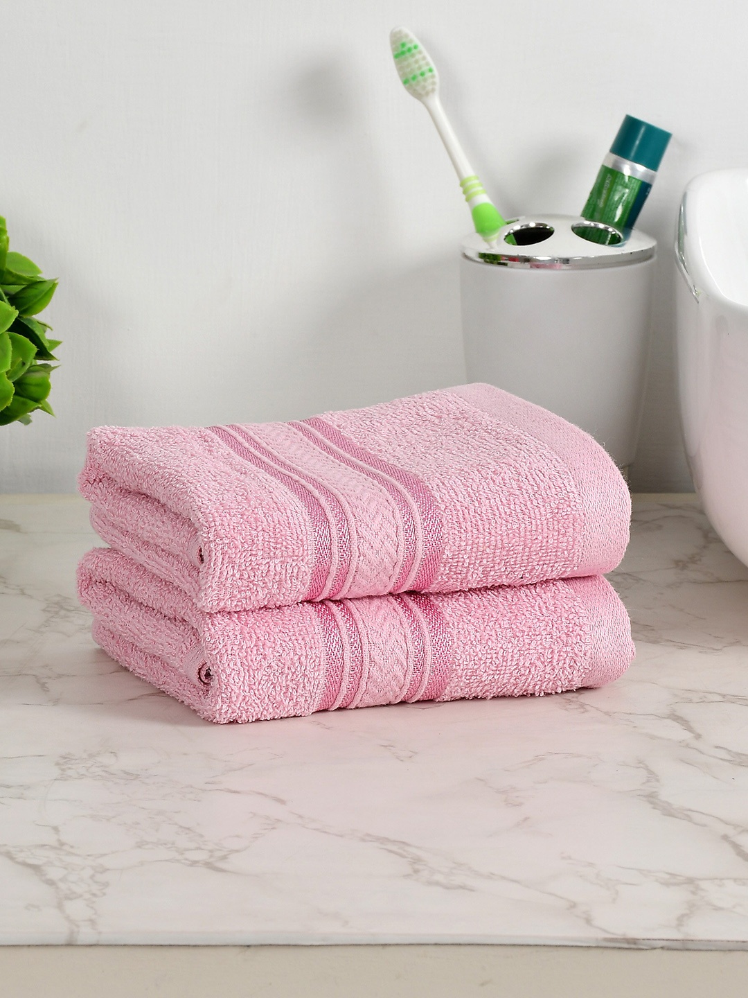 

Florida Pink 2 Pieces 350 GSM Pure Cotton Hand Towels