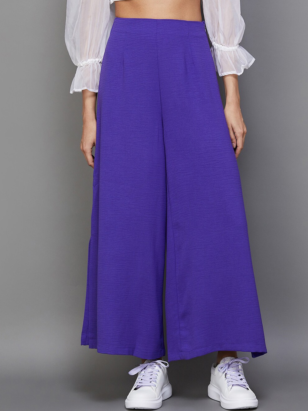 

Ginger by Lifestyle Women Parallel Trousers, Purple