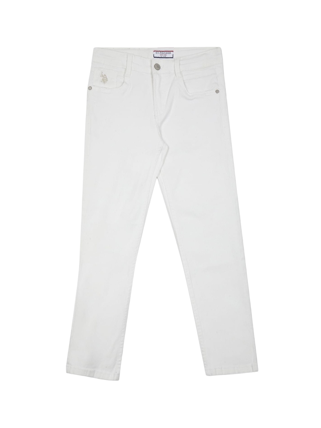 

U.S. Polo Assn. Kids Boys Slim Fit Stretchable Jeans, White