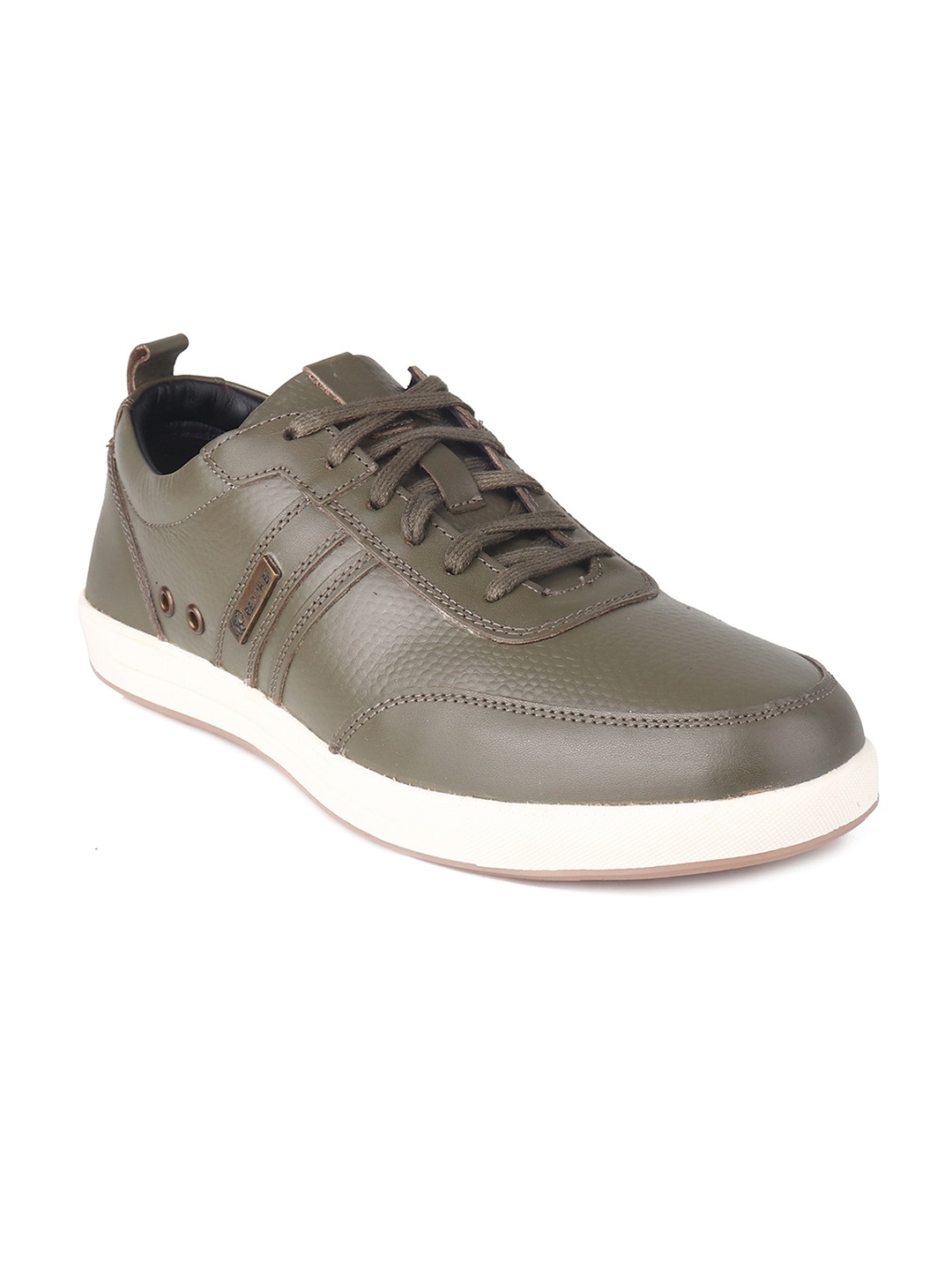 

Red Chief Men Textured Leather Sneakers, Olive