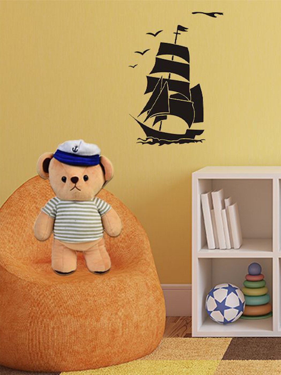 

MUMUSO Kids Sailing Bear Plush Soft Toys, Beige