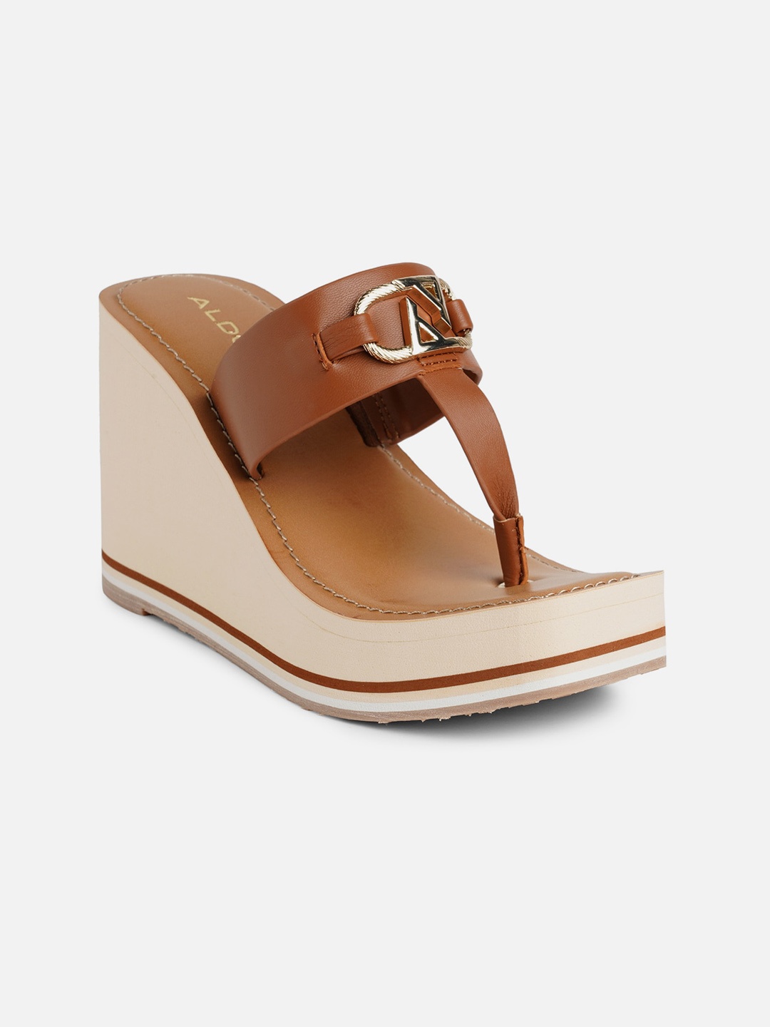 

ALDO Colourblocked Open Toe Wedges, Multi