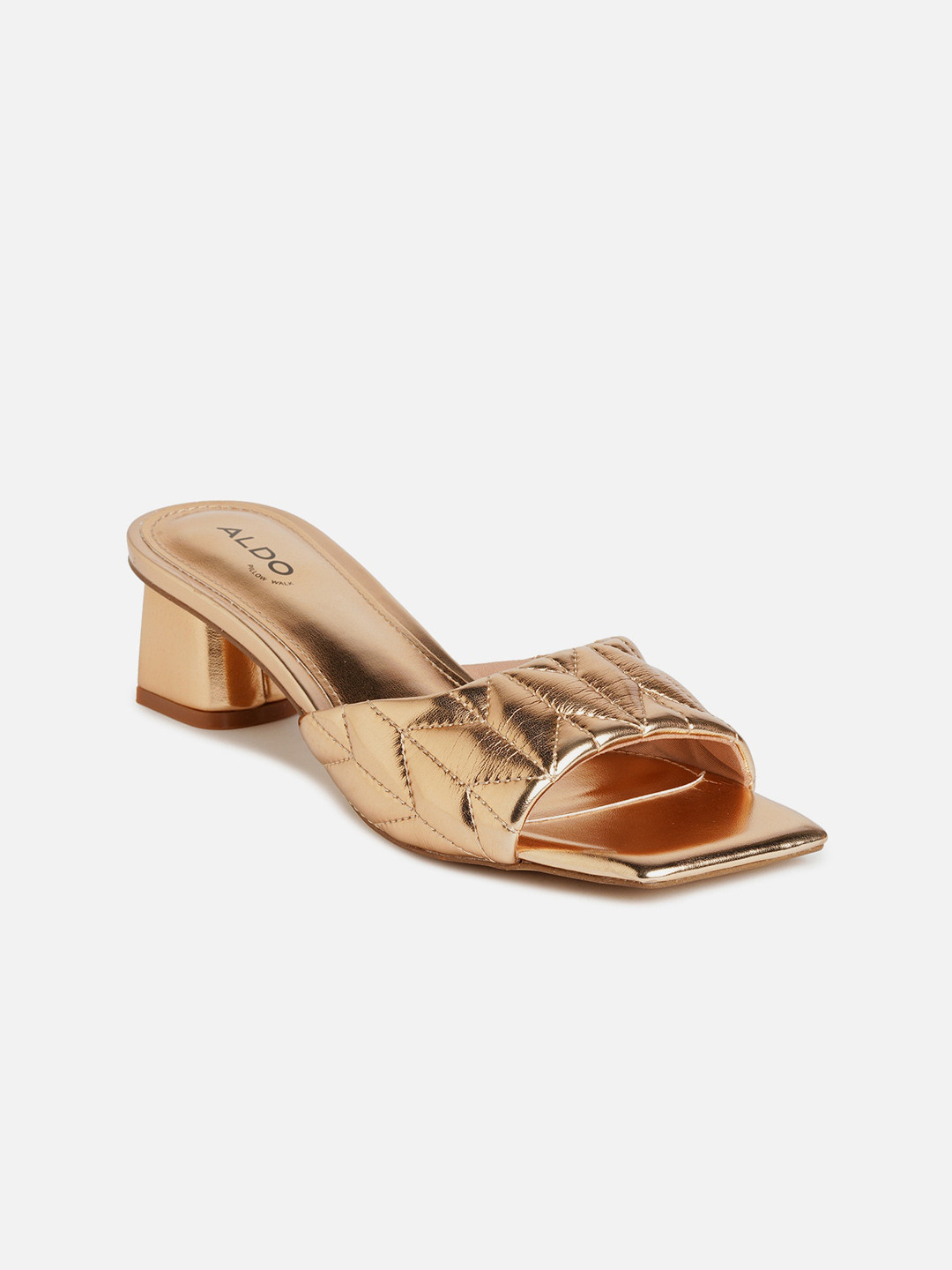 

ALDO Embellished Block Heels, Beige