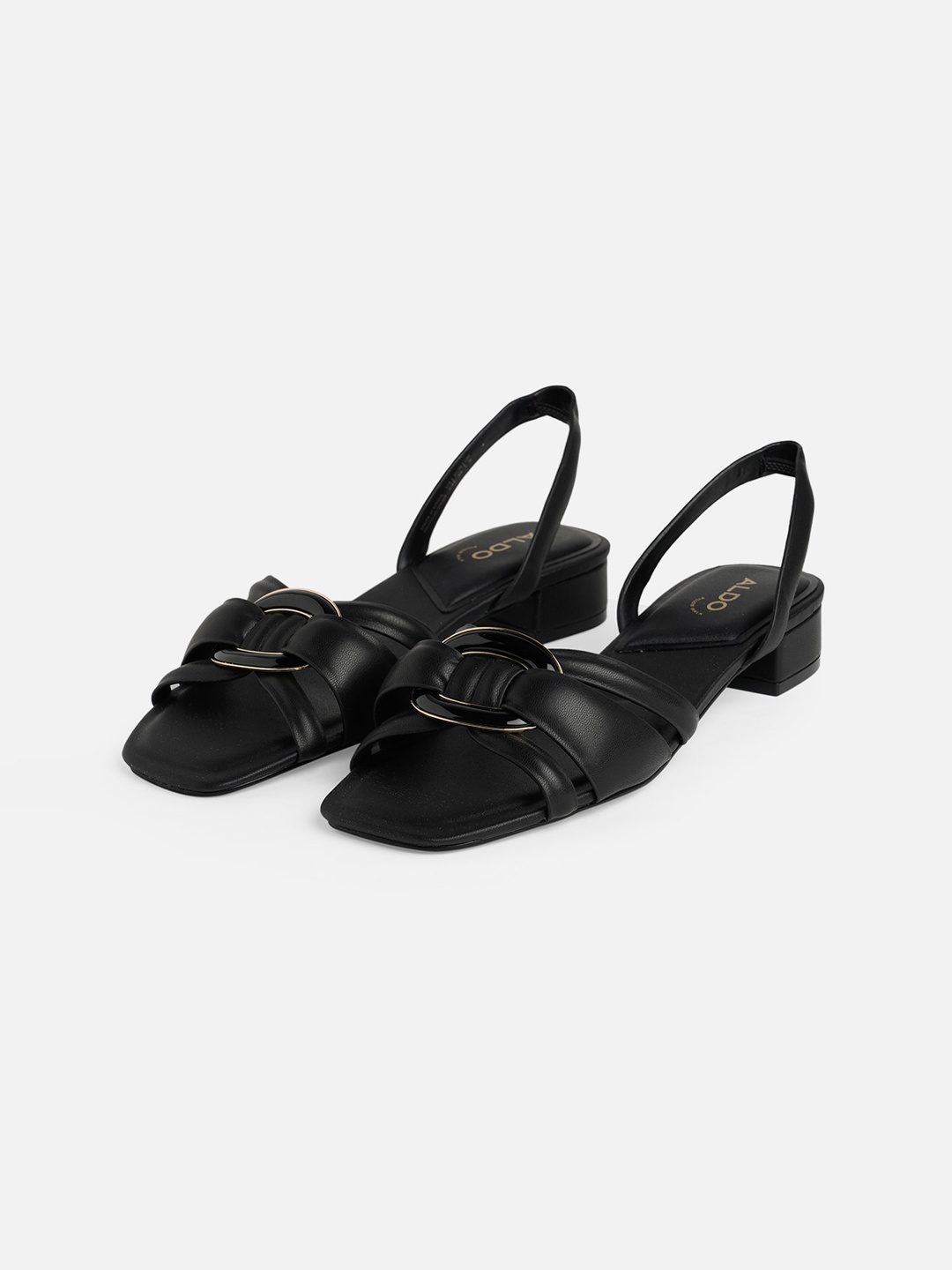 

ALDO Open Toe Heels, Black