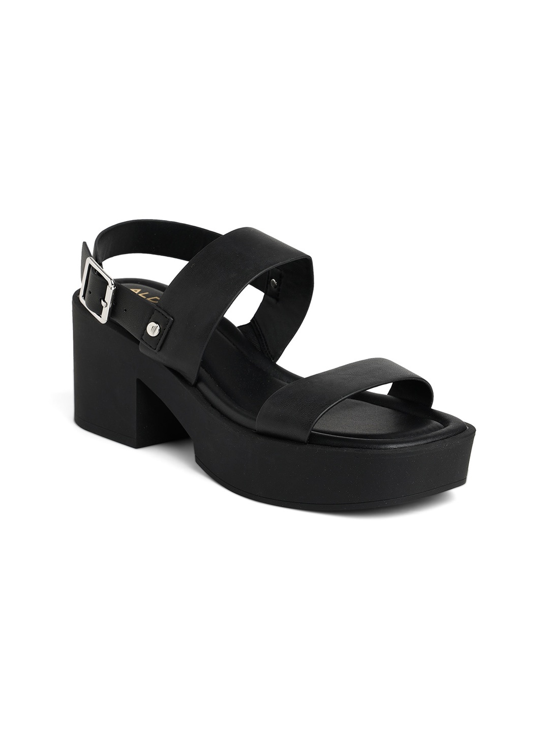 

ALDO Open Toe Block Heels, Black