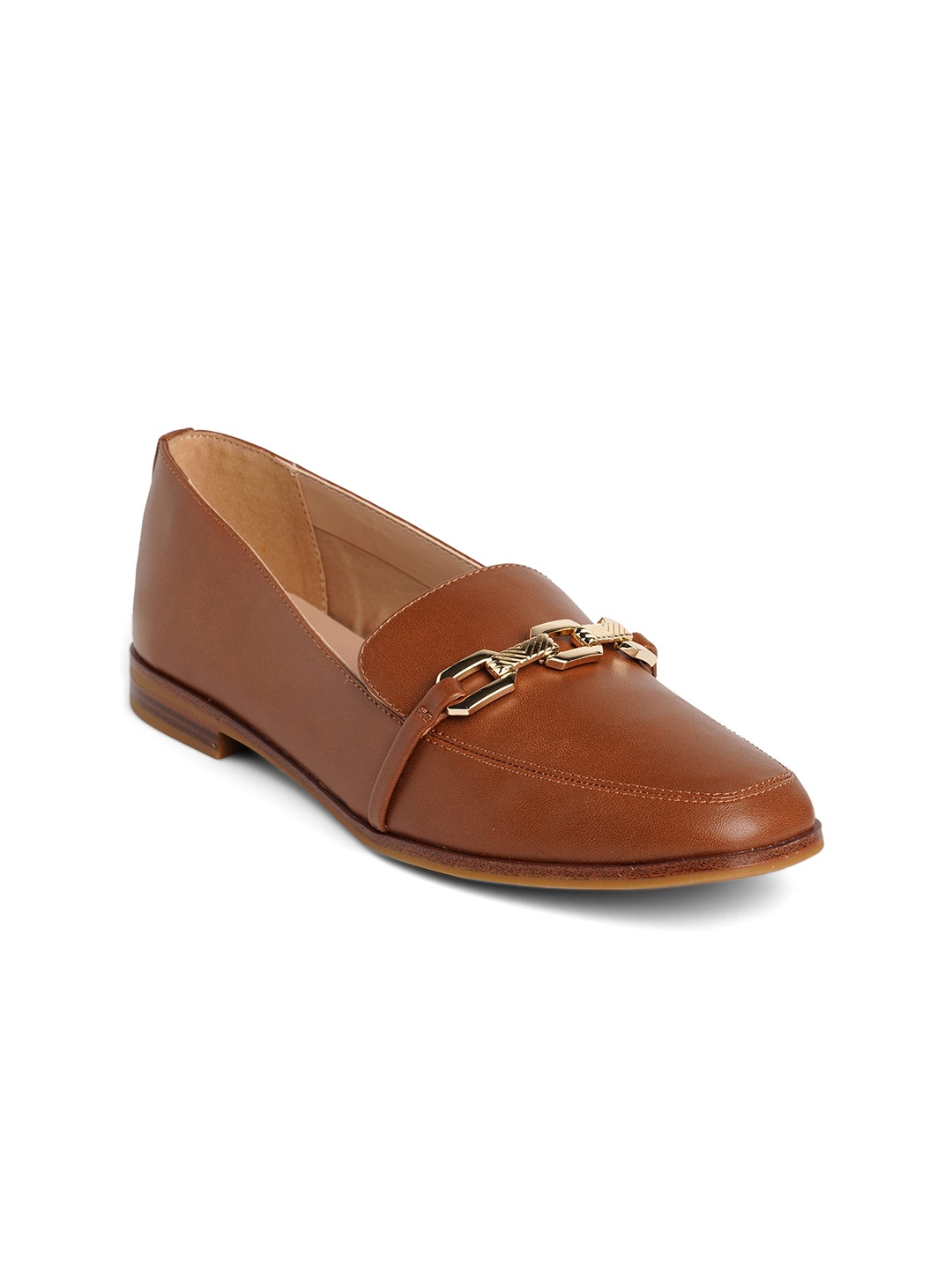 

ALDO Women Buckled Horsebit Loafers, Brown