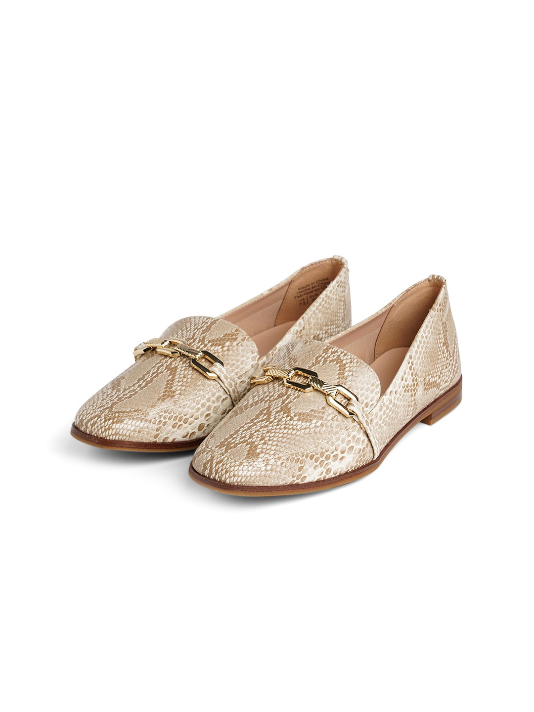

ALDO Women Printed Horsebit Loafers, Beige