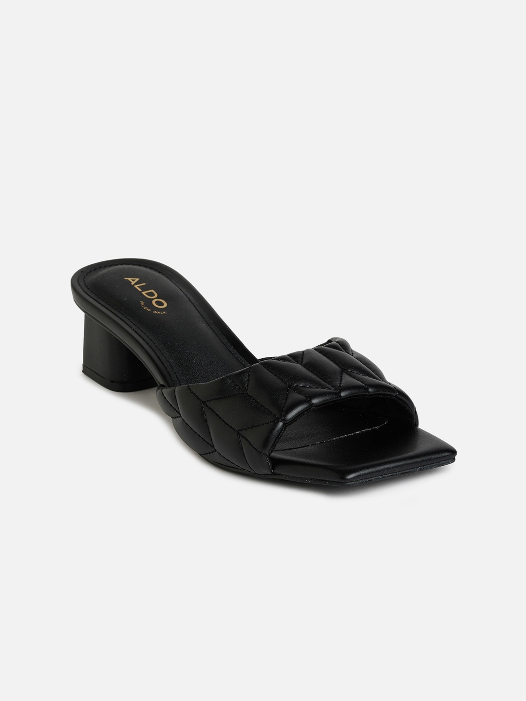 

ALDO Square Toe Block Heels, Black