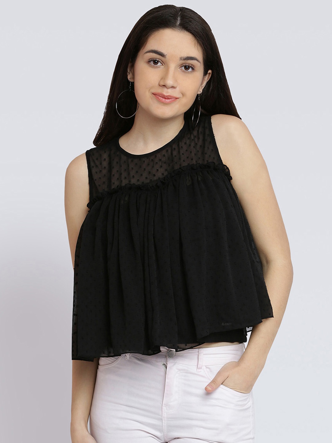 

Miss Chase Women Black Solid Top