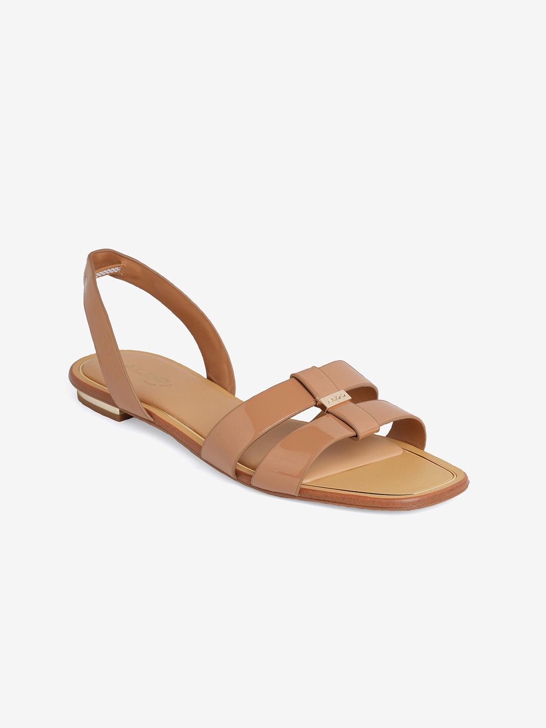 

ALDO Open Toe Flats With Backstrap, Beige