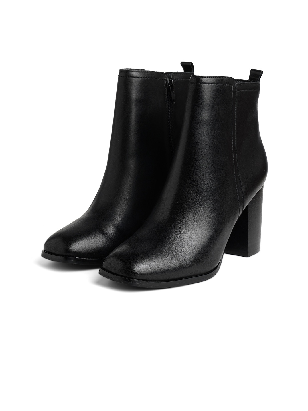 

ALDO Women Leather Block Boots, Black