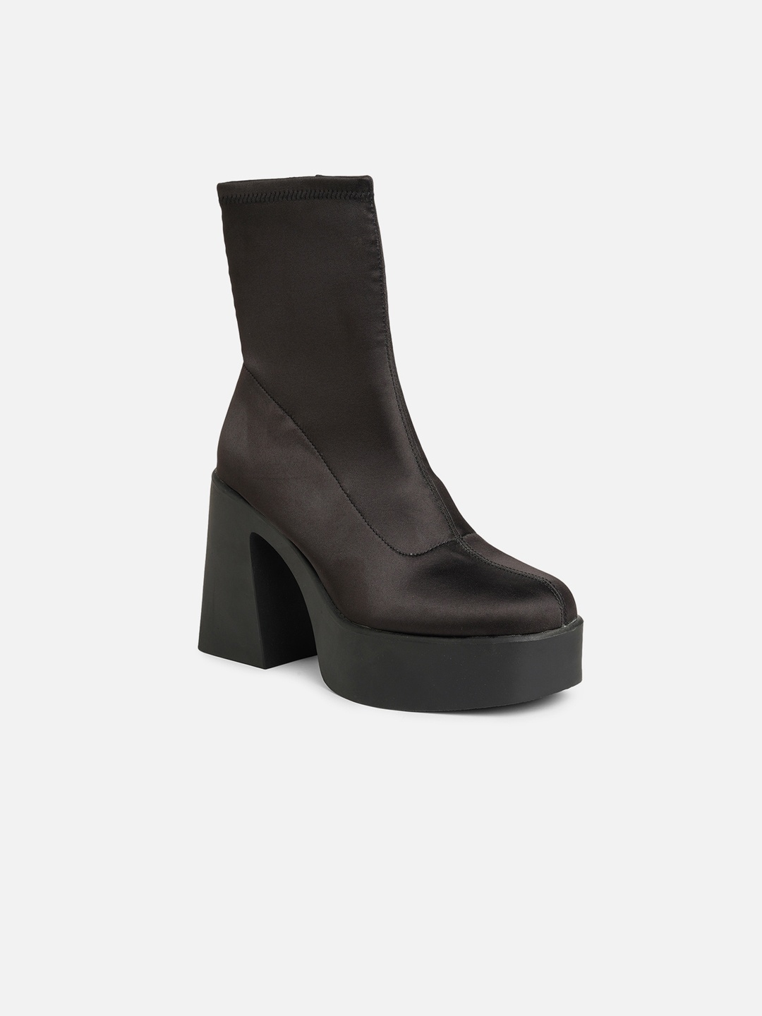 

ALDO Women Leather Block Boots, Black