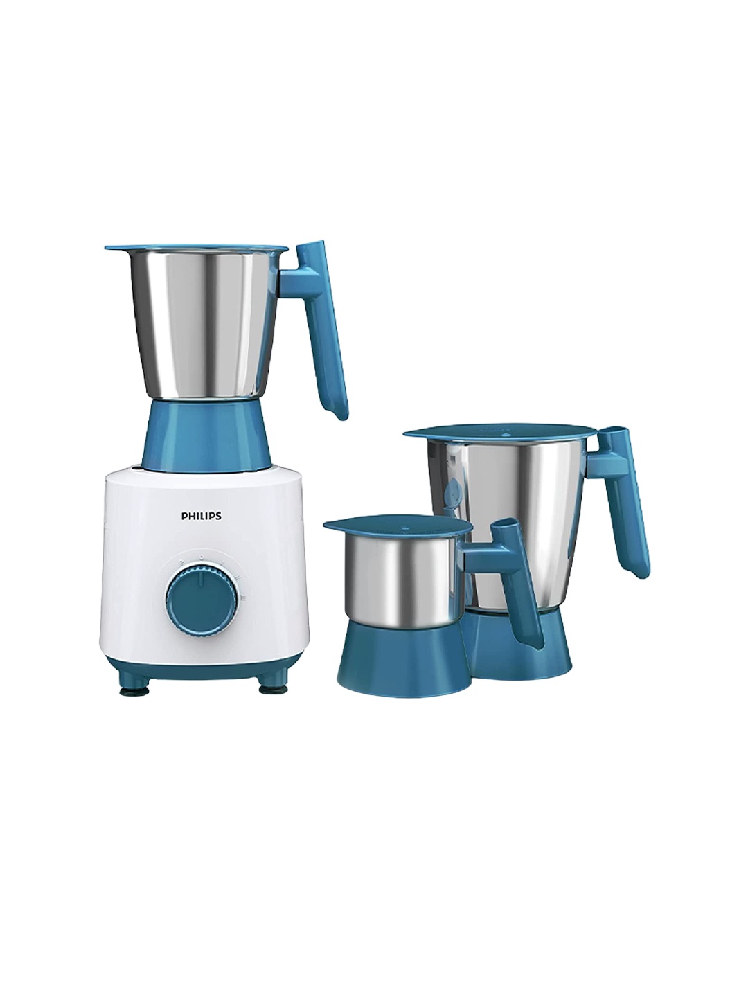 

Philips Blue & White 500 Watt Grinder With 3 Jars