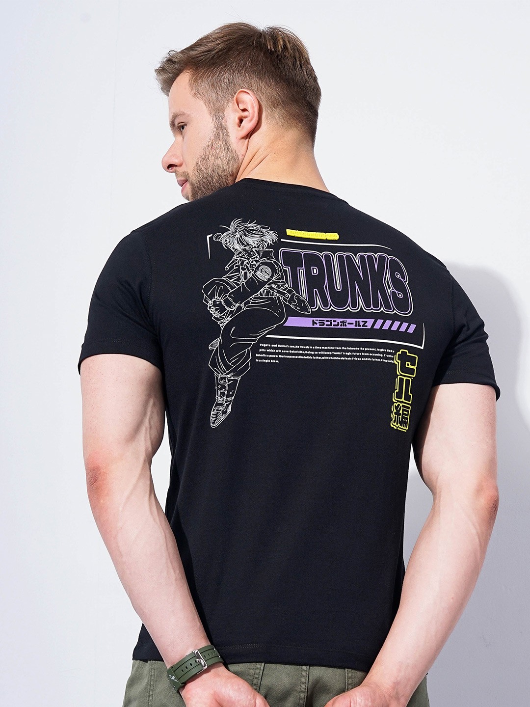 

Celio Dragon Ball Z Printed Cotton T-shirt, Black