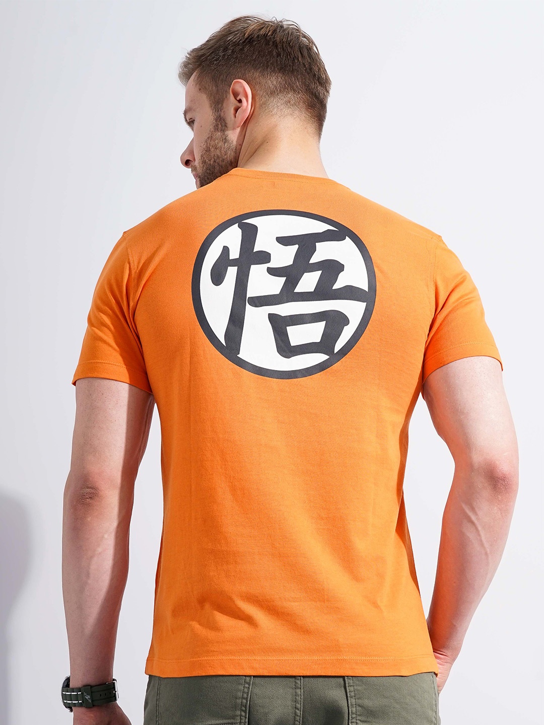 

Celio DragonBallz Printed Cotton T-shirt, Orange