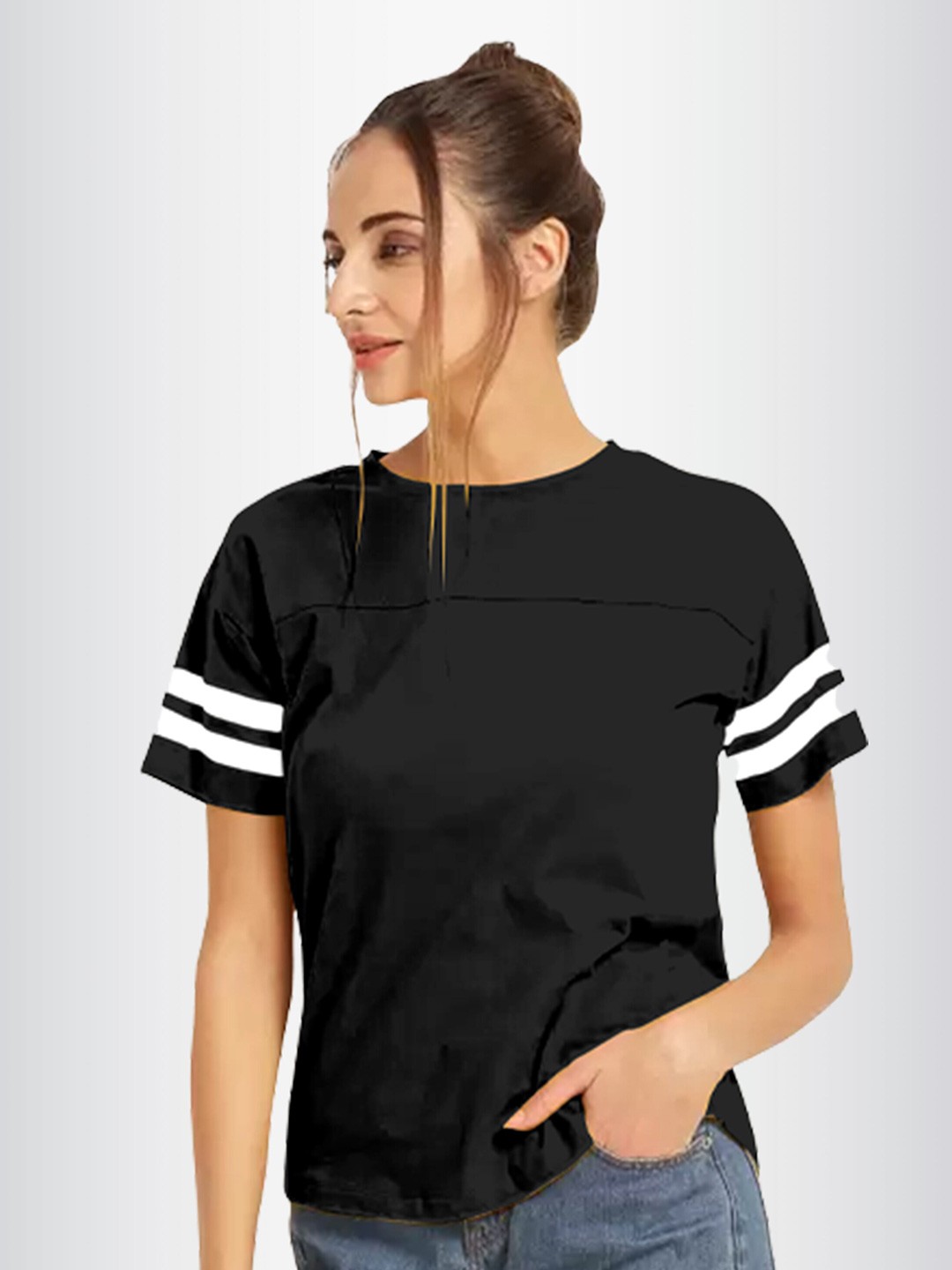 

N N ENTERPRISE Round Neck T-shirt, Black