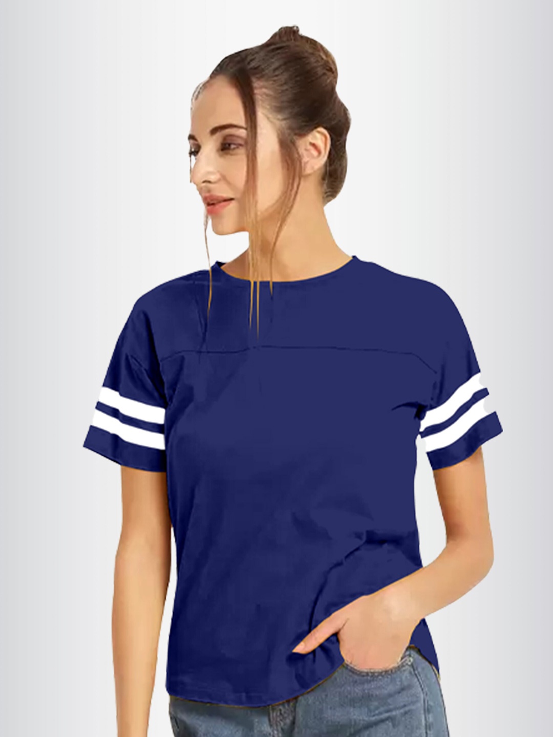 

N N ENTERPRISE Round Neck T-shirt, Blue