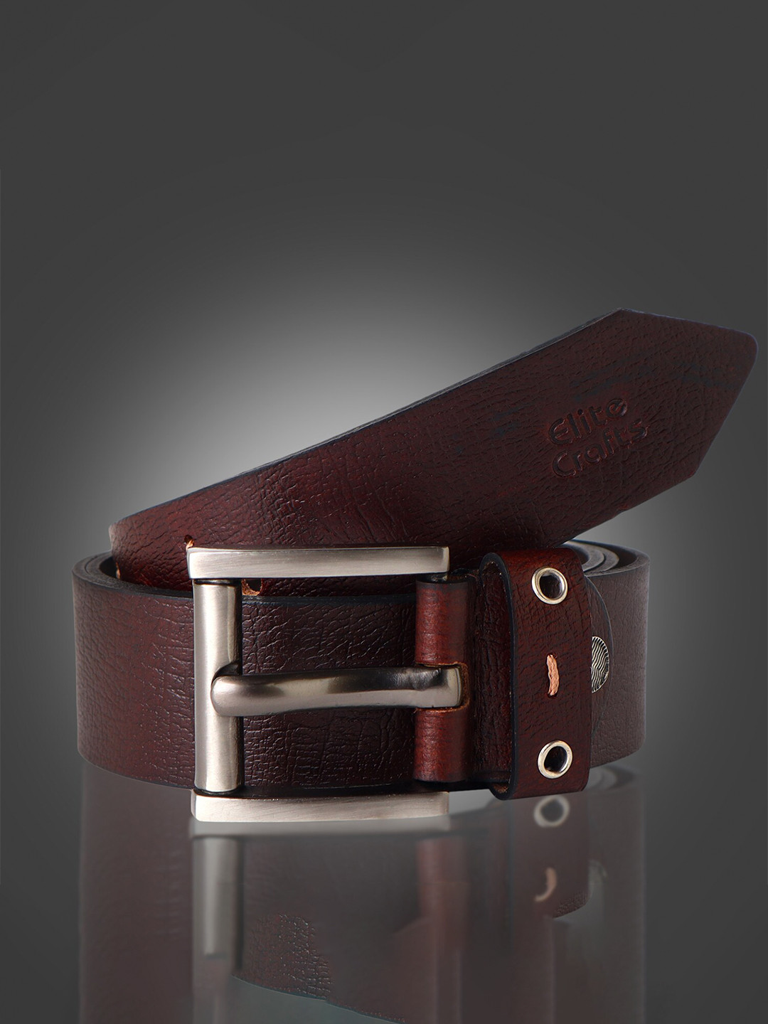 

Elite Crafts Men Leather Formal Belt, Brown