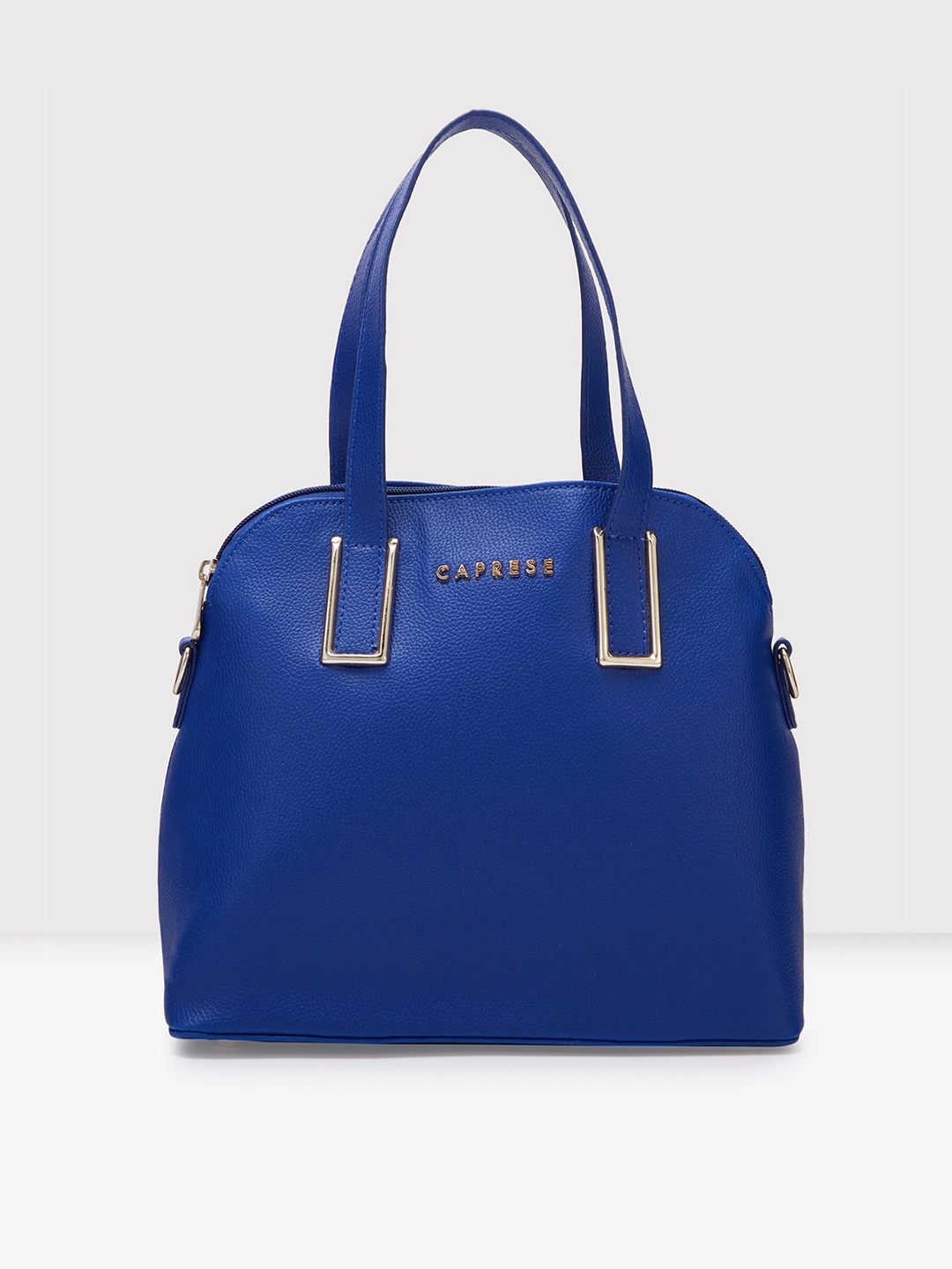 

Caprese PU Structured Satchel Bag, Blue