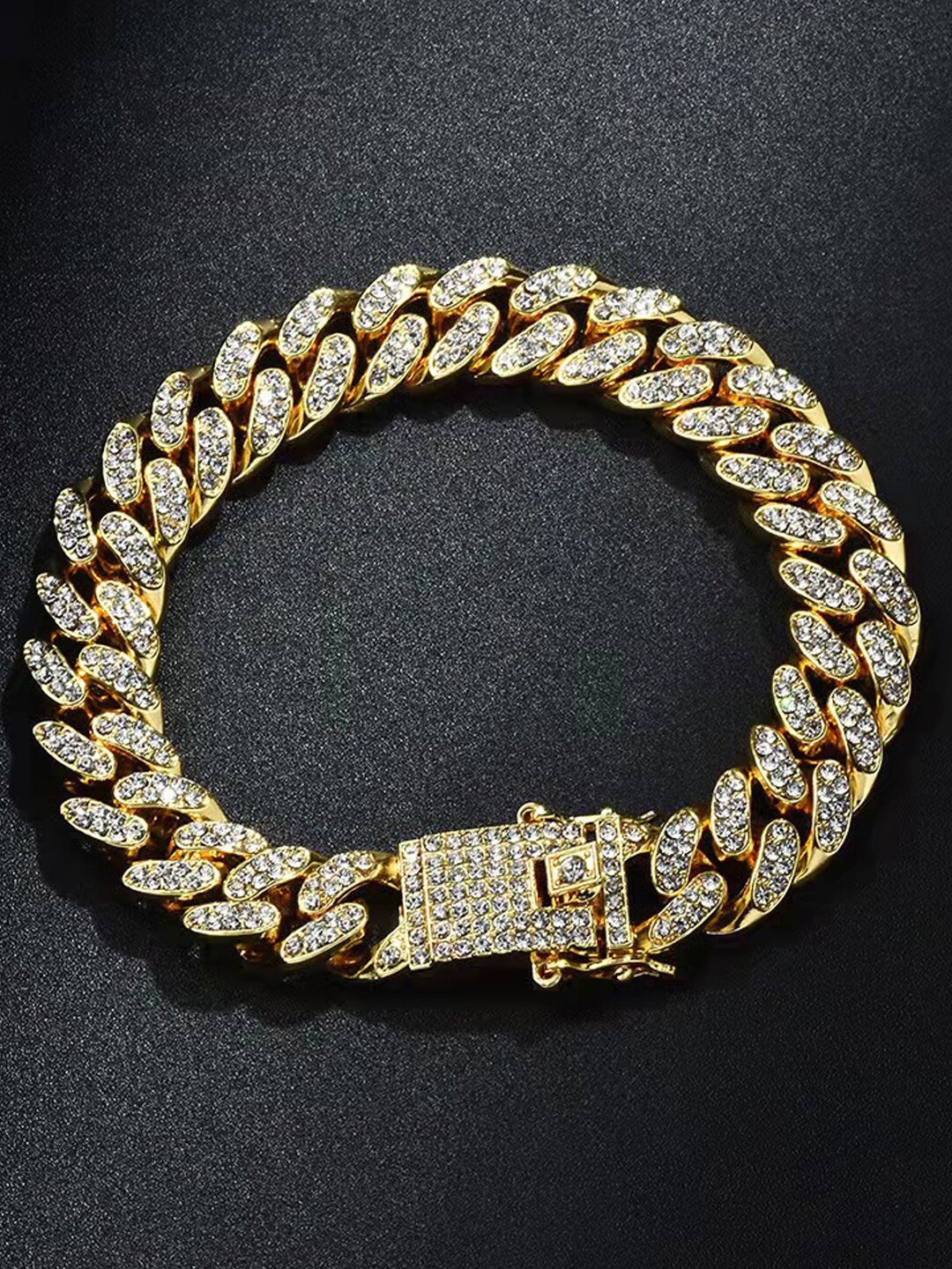 

YouBella Men Gold-Plated Link Bracelet