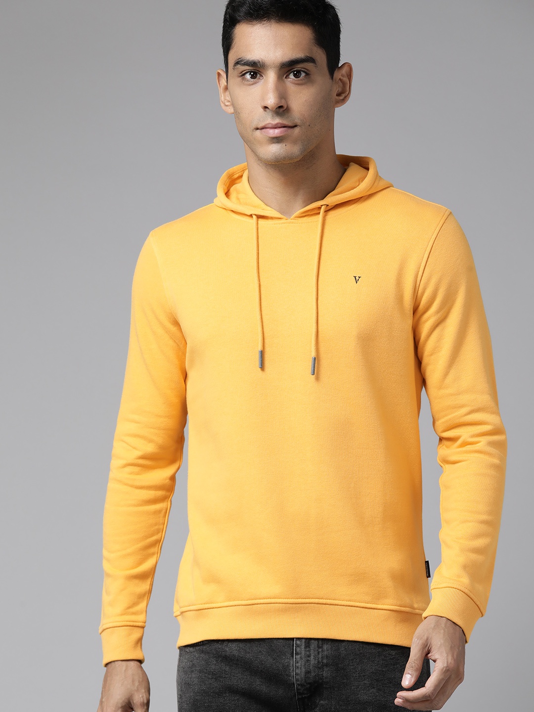 

Van Heusen Men Hooded Sweatshirt, Yellow