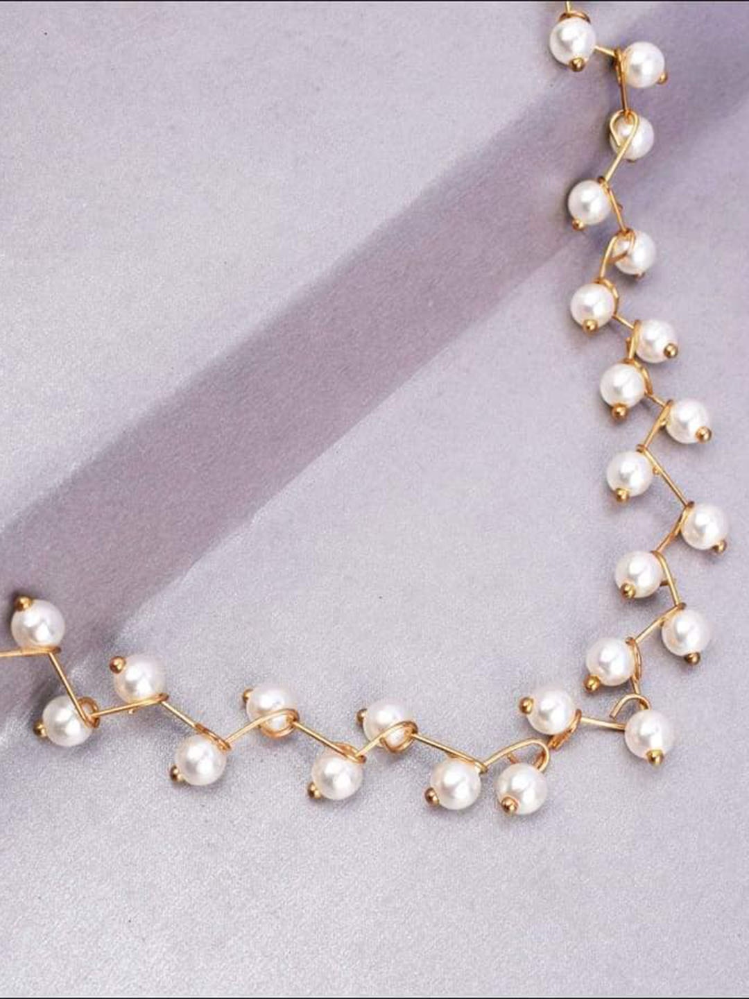 

VAGHBHATT Gold-Plated Pearls-Studded Jewellery Set