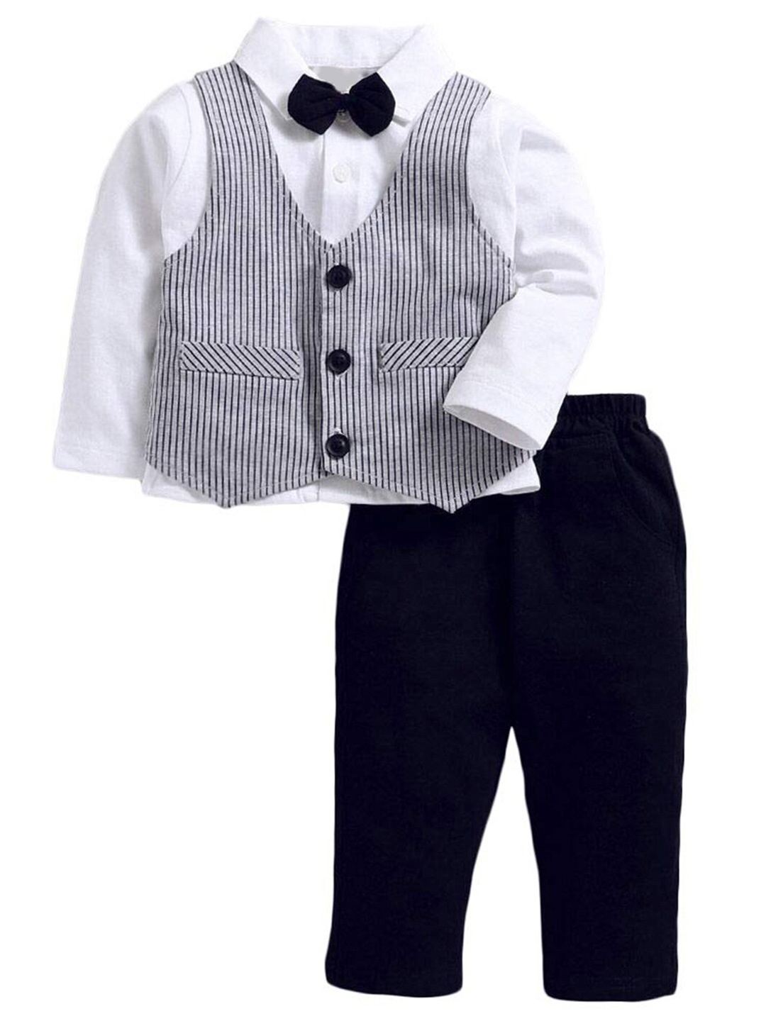 

Bold N Elegant Boys 3 Piece Party Suit, White