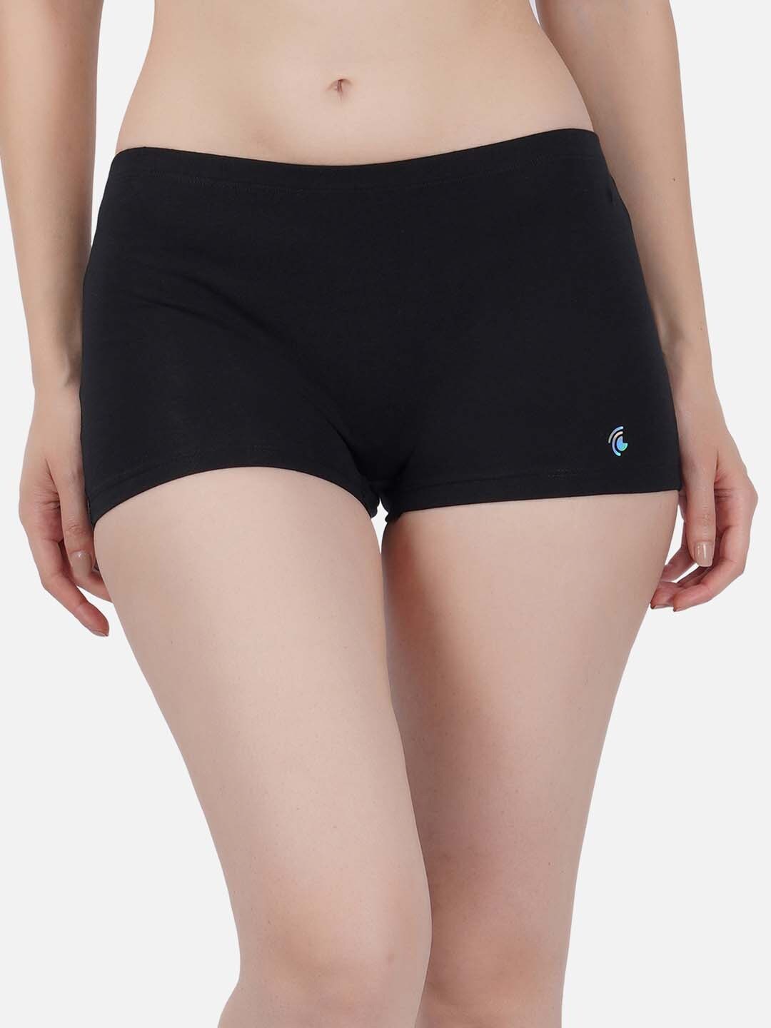 

IMPERATIVE Pack Of 2 Mid-Rise Boy Short Briefs, Black