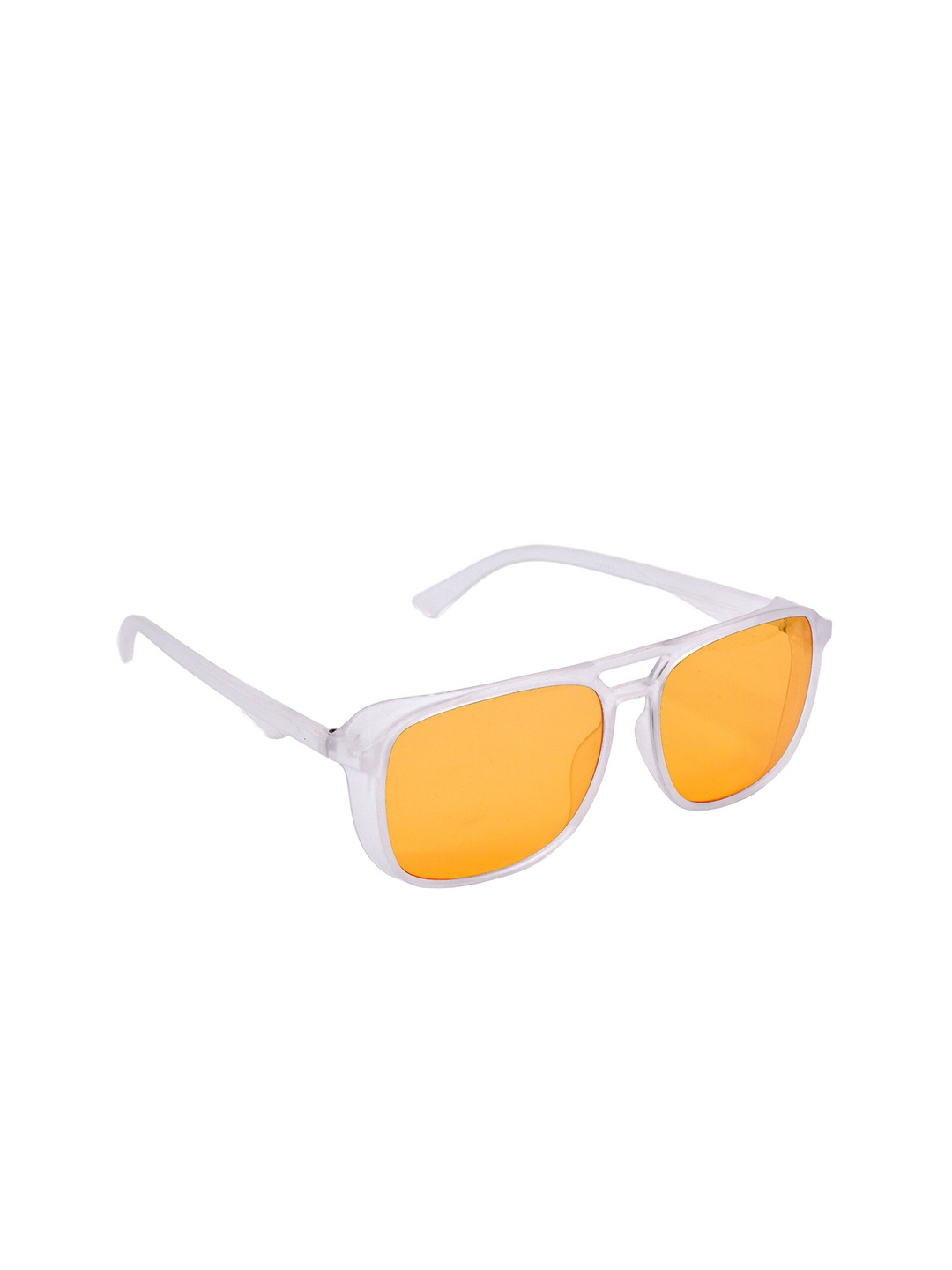 

HRINKAR Unisex Rectangle Sunglasses With UV Protected Lens, Orange
