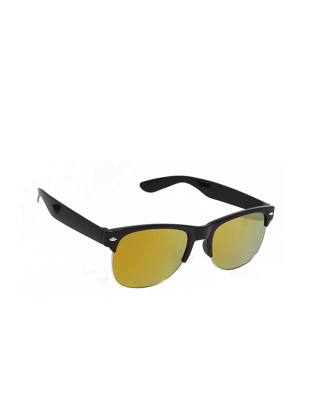 

HRINKAR Unisex Wayfarer Sunglasses With UV Protected Lens, Gold