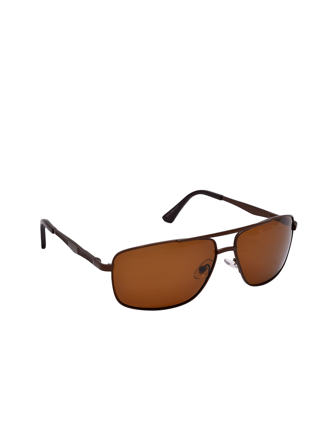 

HRINKAR Unisex Square Sunglasses With Polarised And UV Protected Lens, Brown