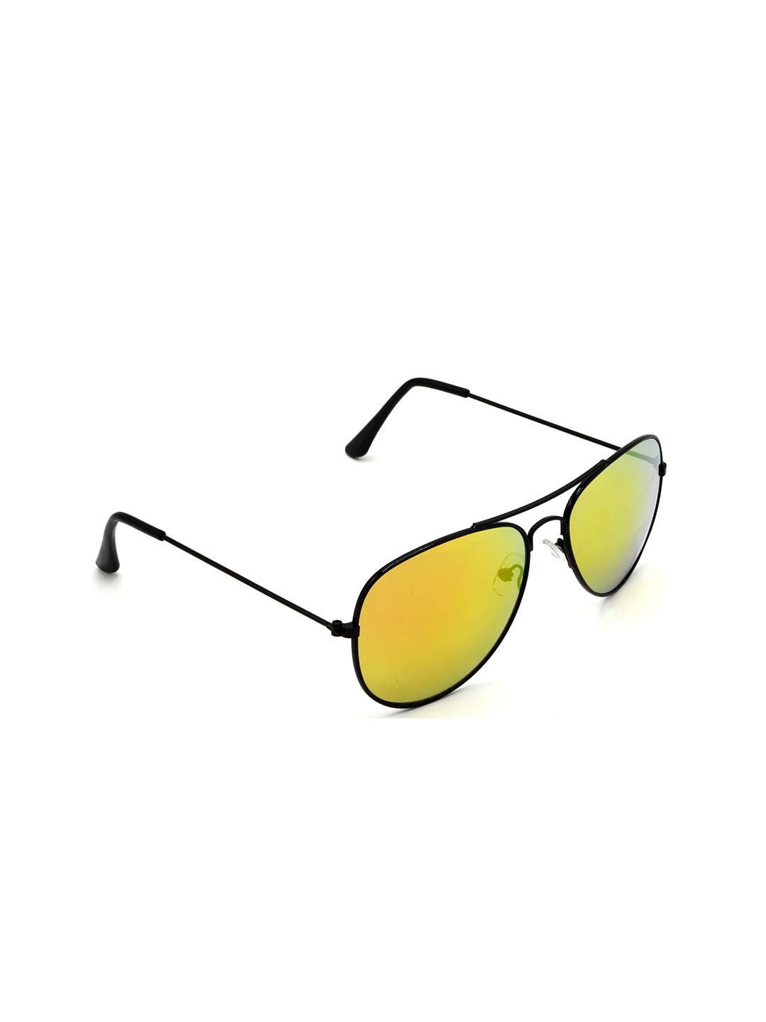 HRINKAR Unisex Aviator Sunglasses With UV Protected Lens, Gold