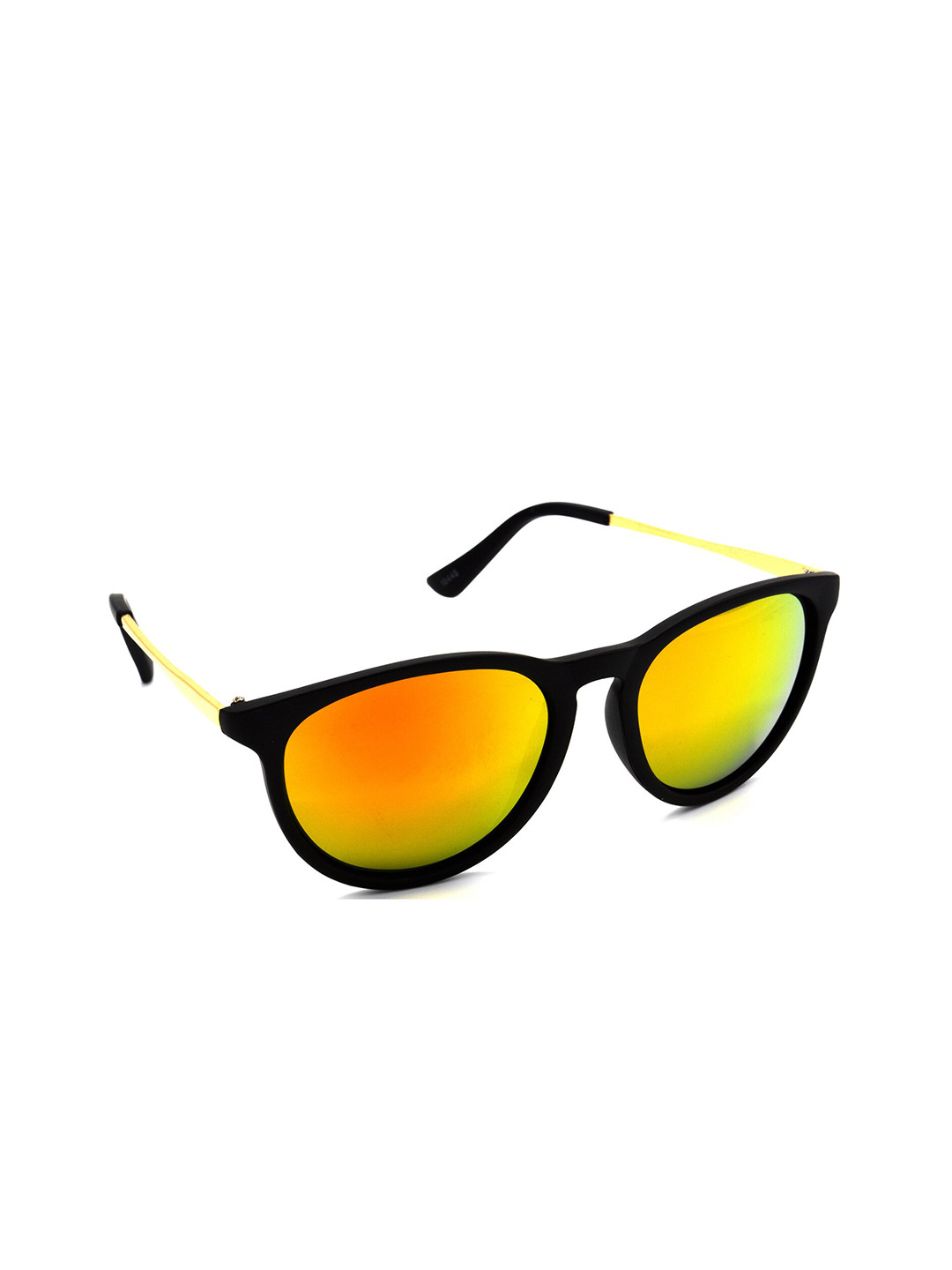 

HRINKAR Unisex Round Sunglasses With UV Protected Lens, Gold