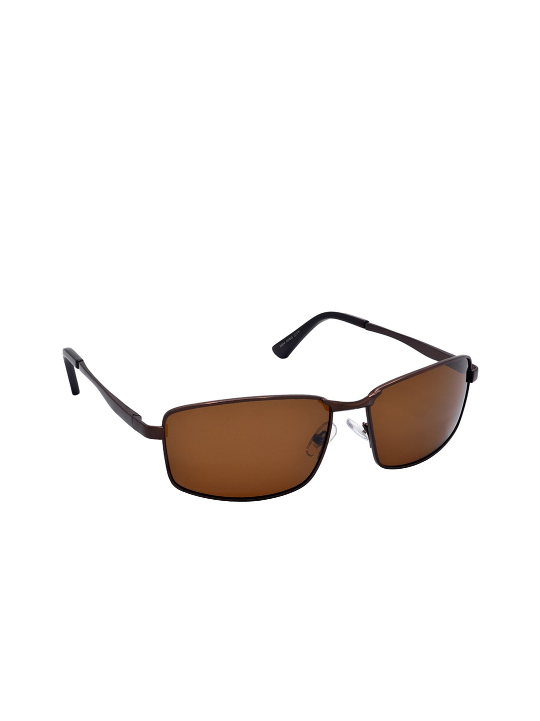 

HRINKAR Unisex Square Sunglasses With Polarised And UV Protected Lens, Brown