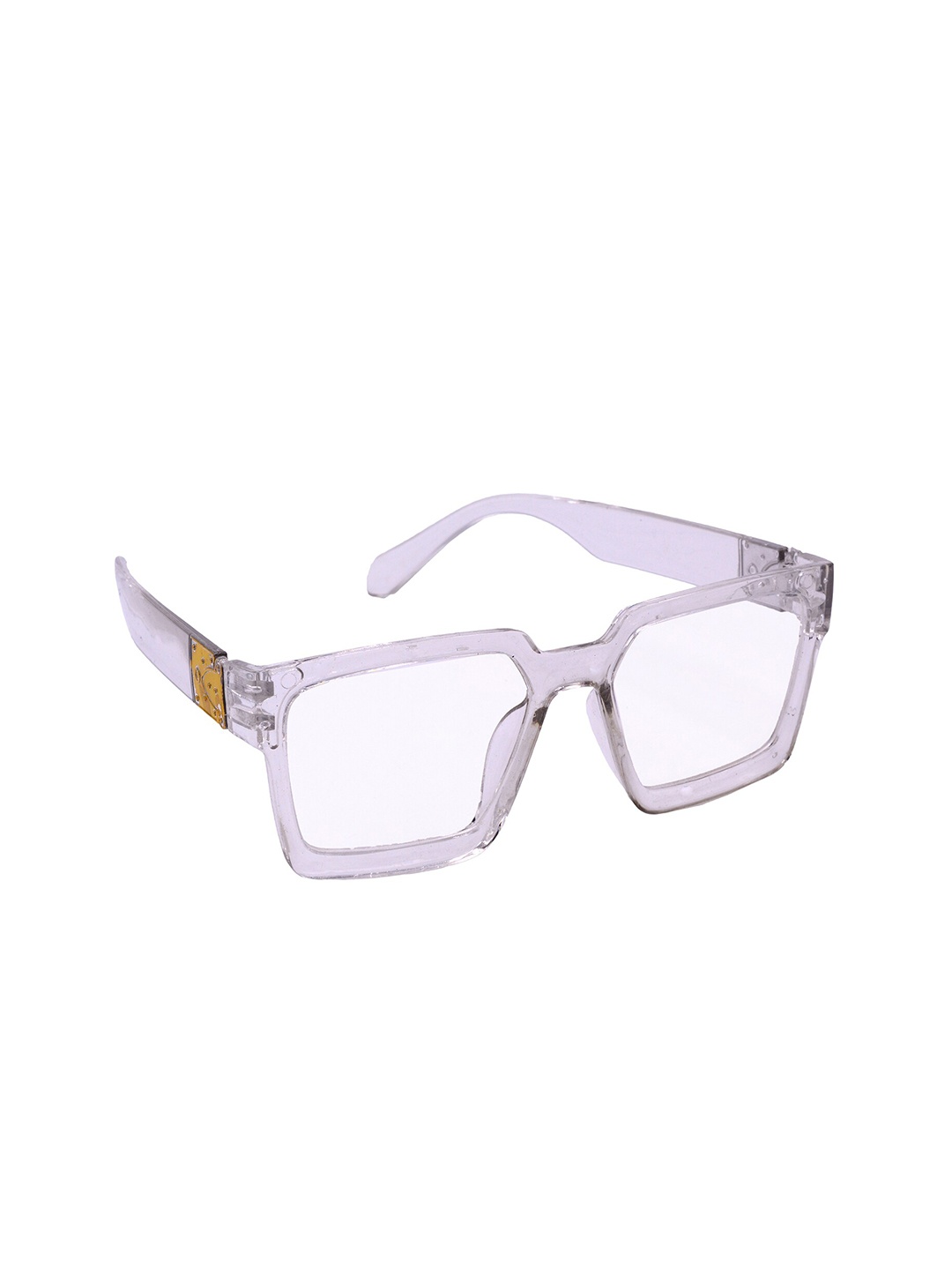 

HRINKAR Women Rectangle Sunglasses with UV Protected Lens HRS586, Transparent
