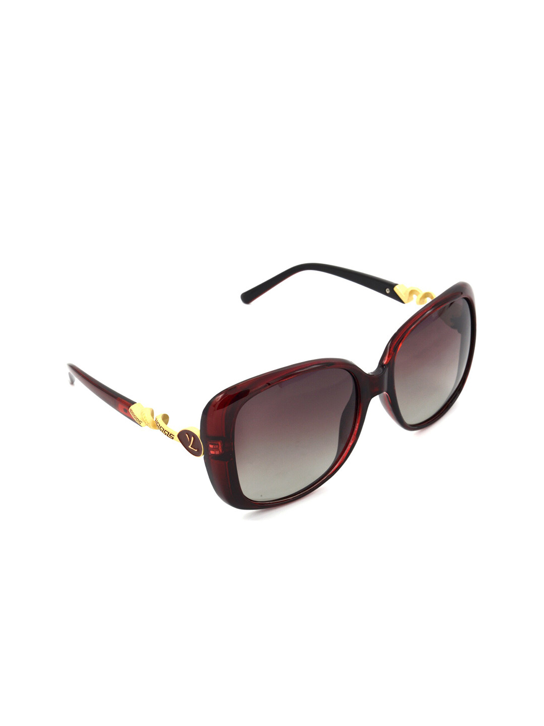 

HRINKAR Women Rectangle Sunglasses with Polarised and UV Protected Lens HRS438, Pink