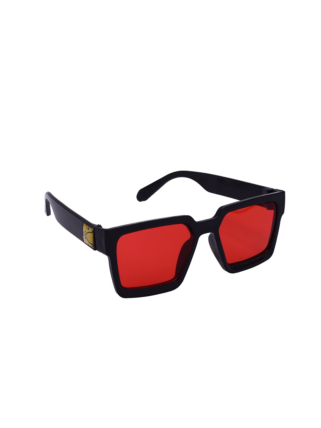 

HRINKAR Unisex Rectangle Sunglasses with UV Protected Lens HRS586, Red