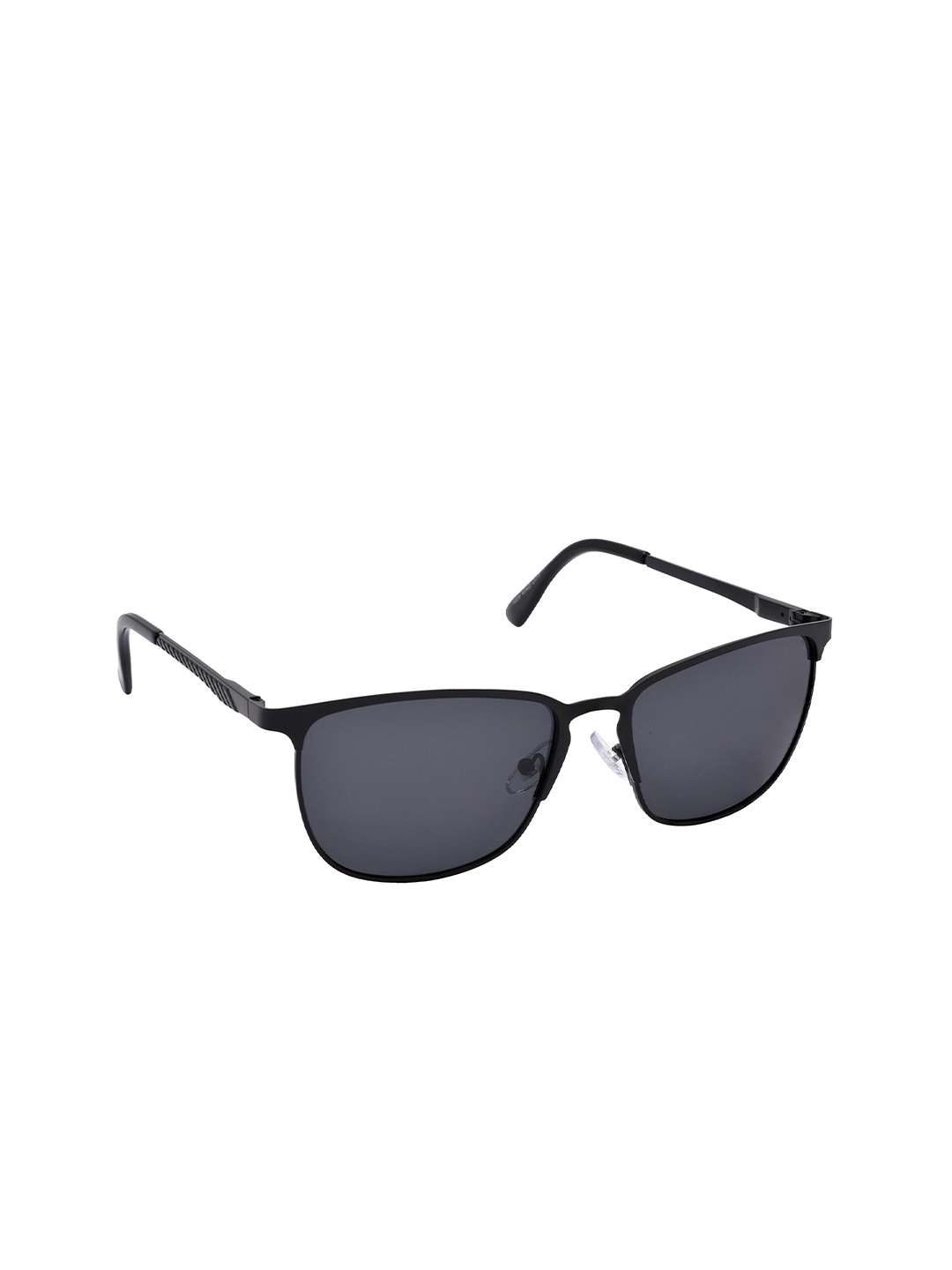 

HRINKAR Unisex Rectangle Sunglasses with Polarised and UV Protected Lens HRS-KC1006, Black