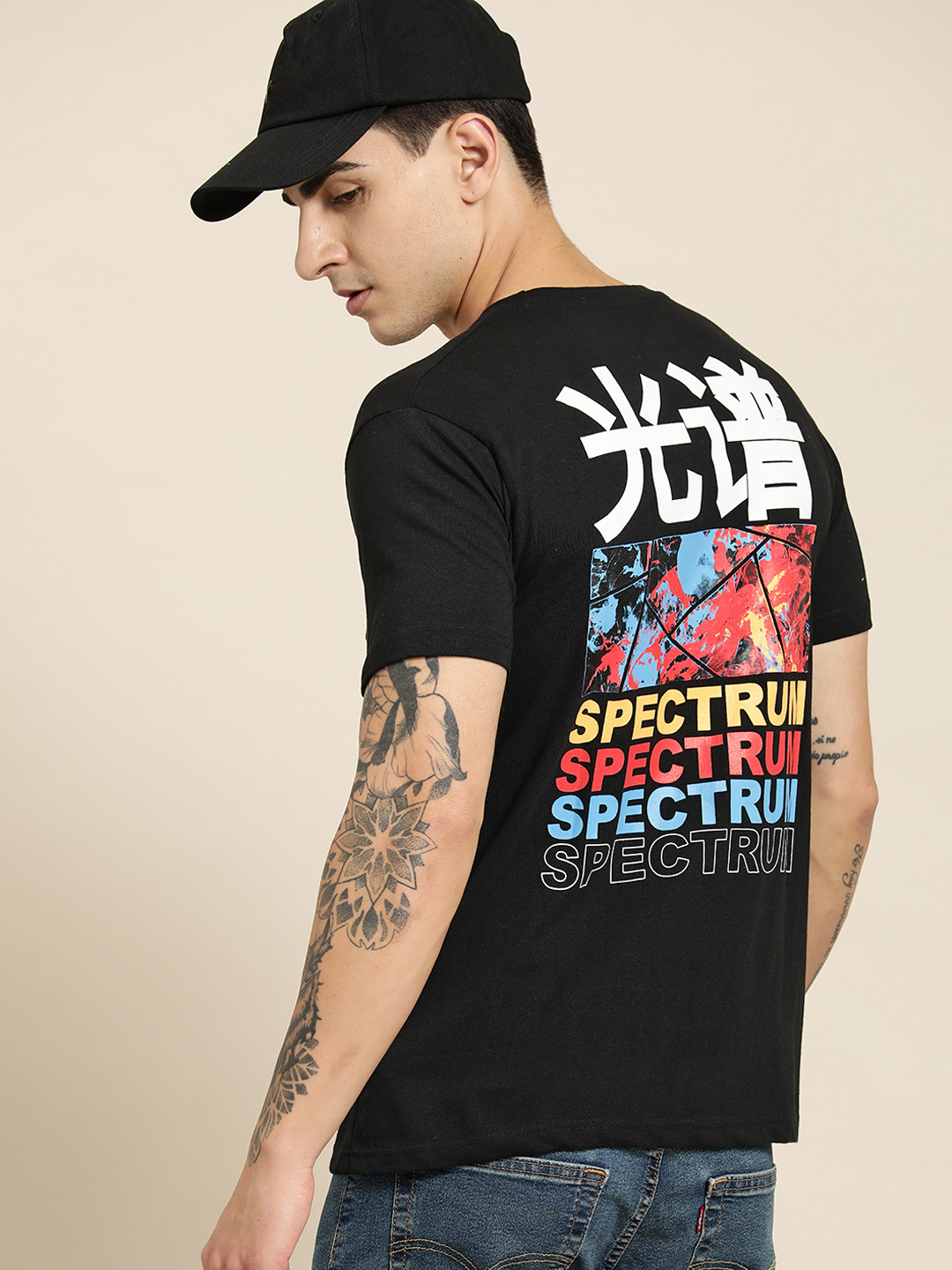 

Moda Rapido Typography Printed T-shirt, Black