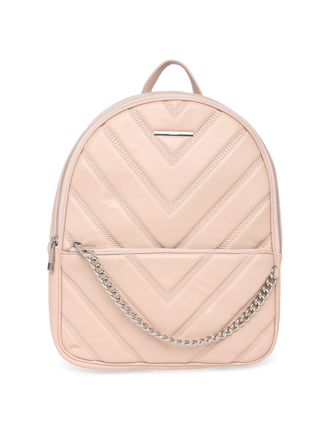 

ALDO Textured Medium Backpack With Quilted, Pink