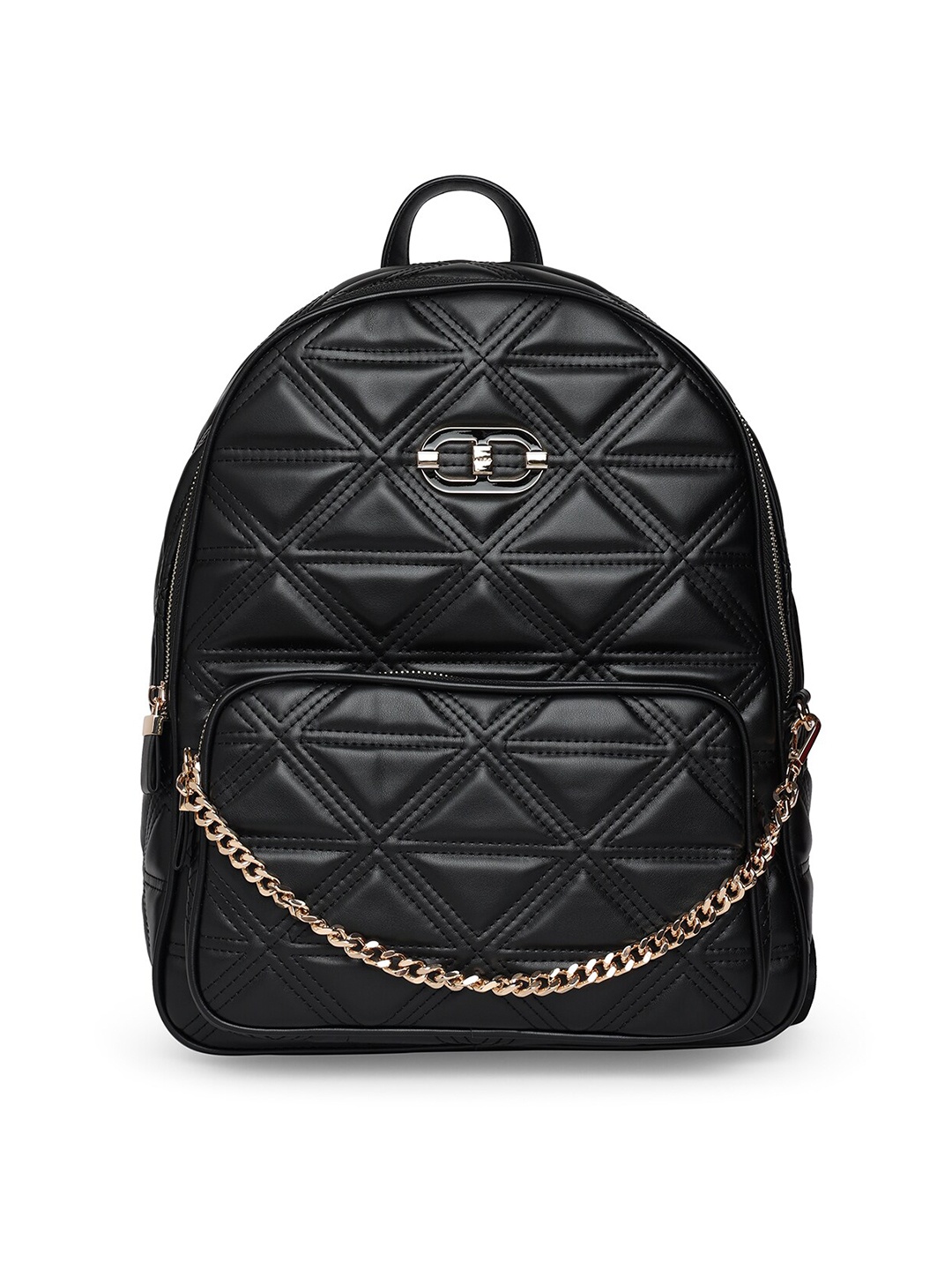

ALDO Textured Medium Backpack With Quilted, Black