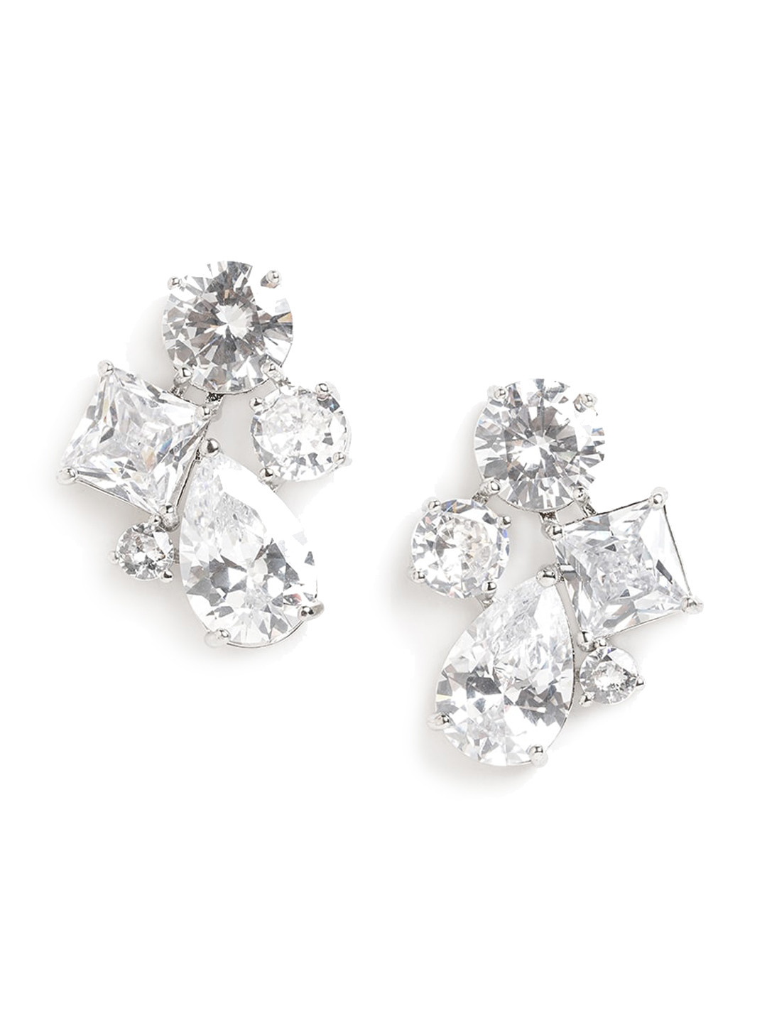 

ALDO Artificial Stones Classic Studs Earrings, Silver